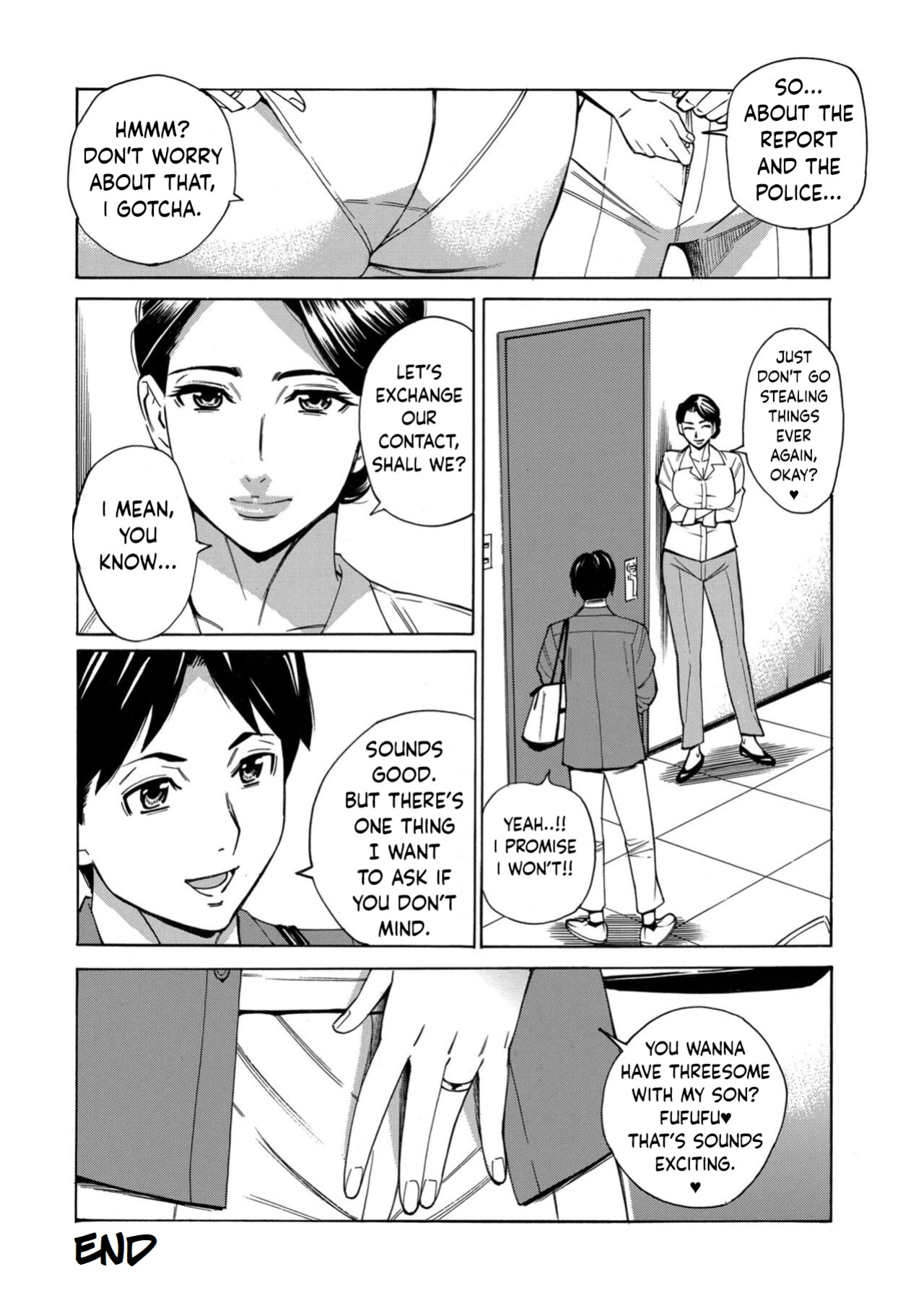 [Makibe Kataru] Hitozuma Manbiki G-men no Midara na Teian [English]
