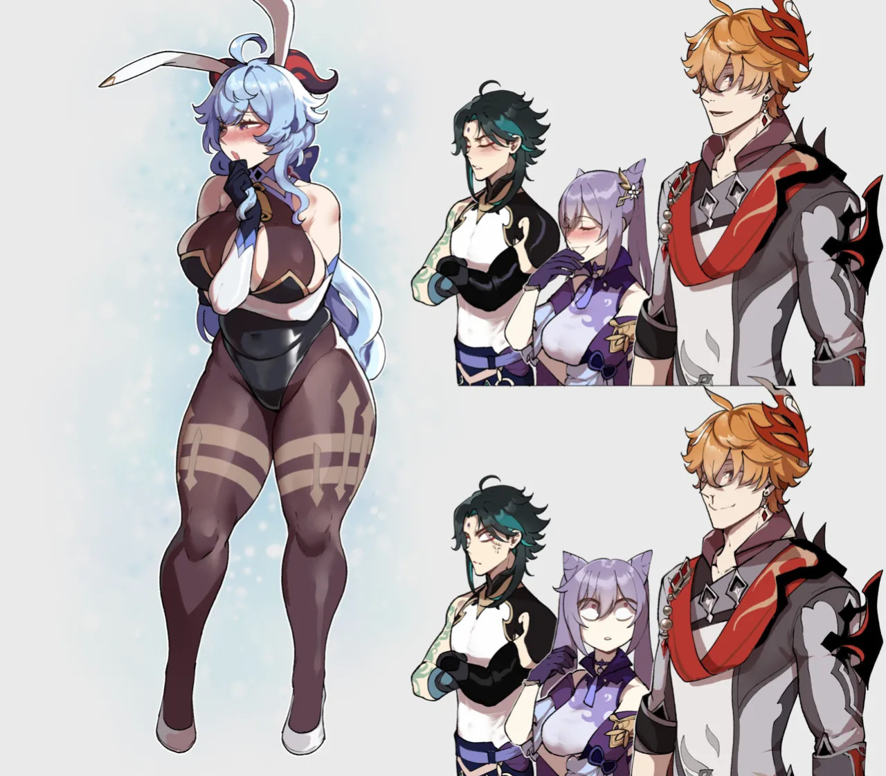 Ganyu Bunnysuit (ThiccWithaQ)