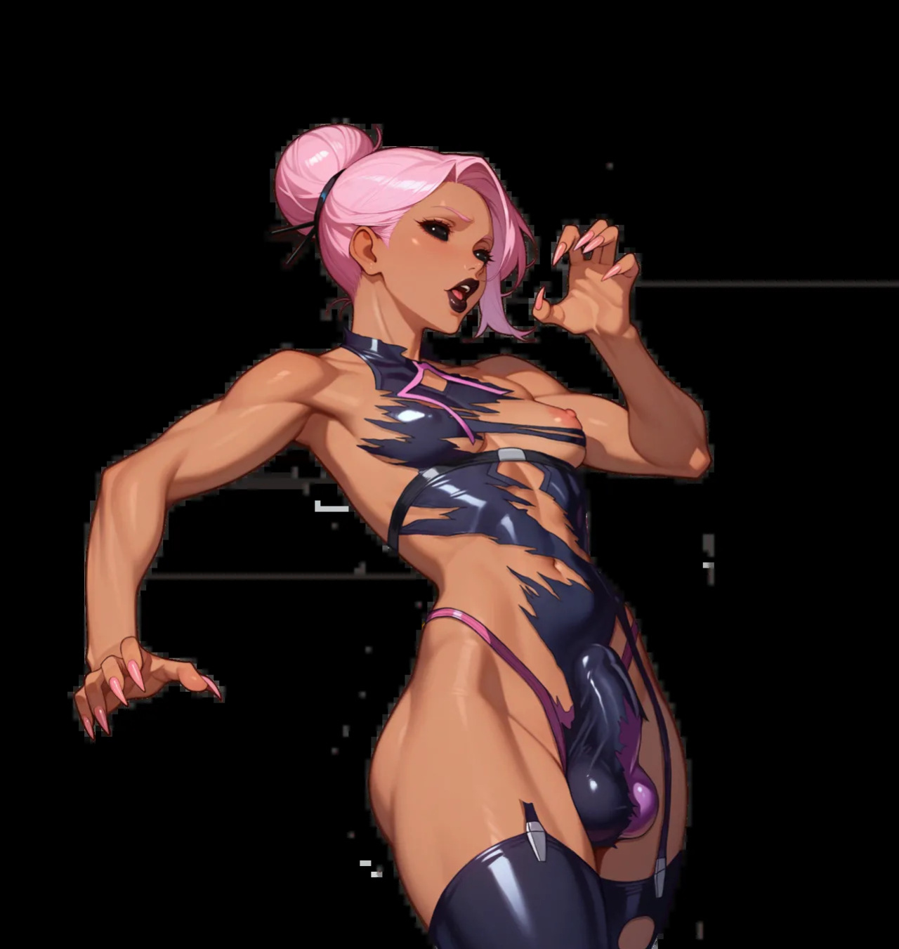 FUTA FIGHT & FUCK [GIFs + PNGs] [AI Generated]