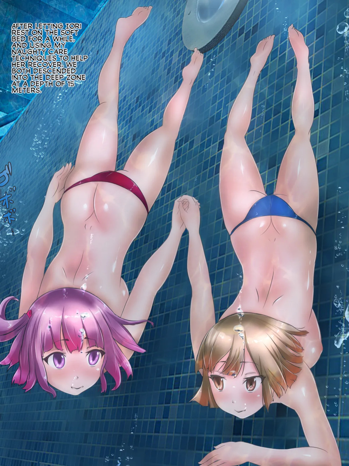 [H2O Aquarium] The daily life of a lesbian couble who are sex partners and enjoy water torture [english]