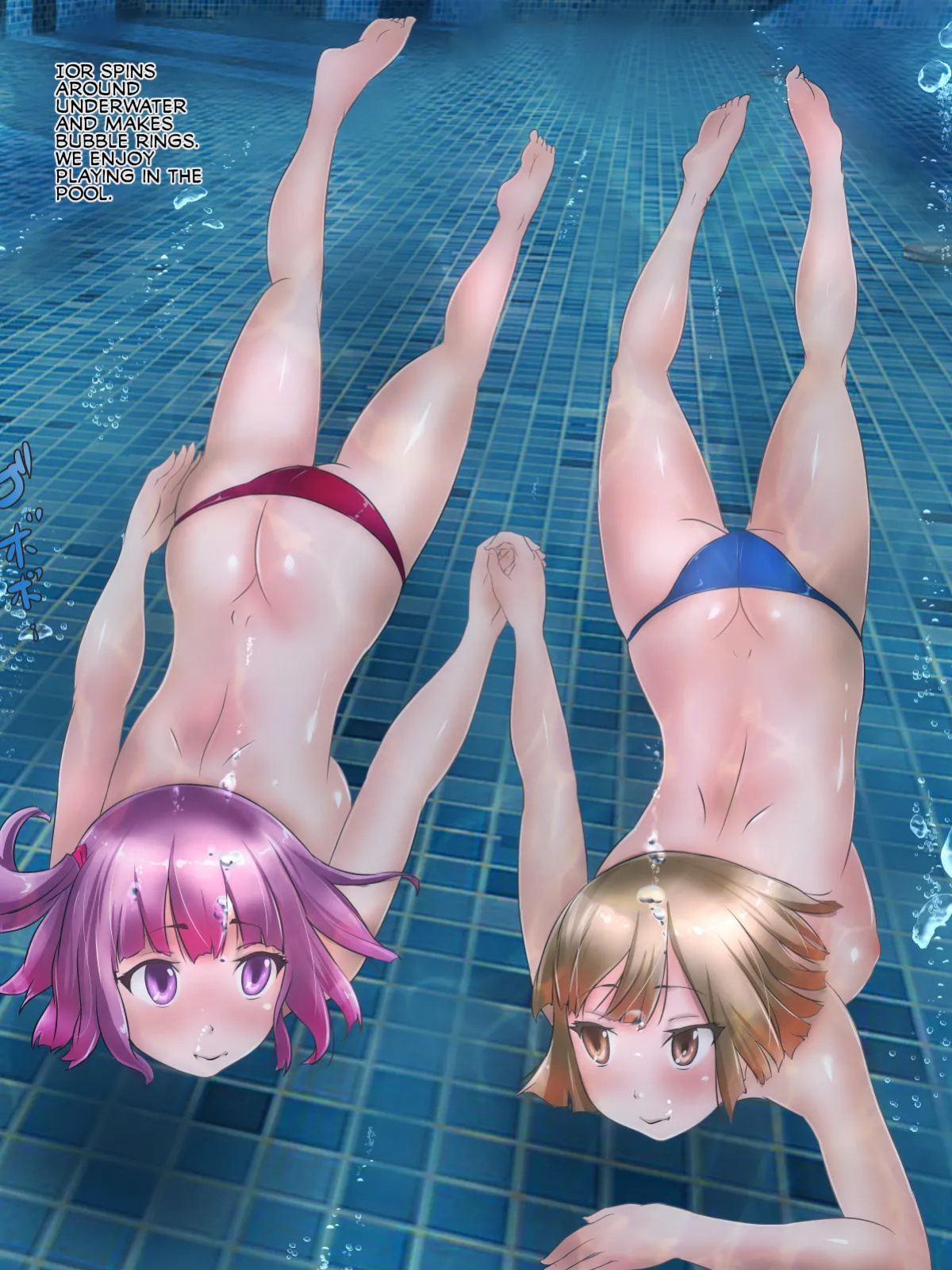 [H2O Aquarium] The daily life of a lesbian couble who are sex partners and enjoy water torture [english]