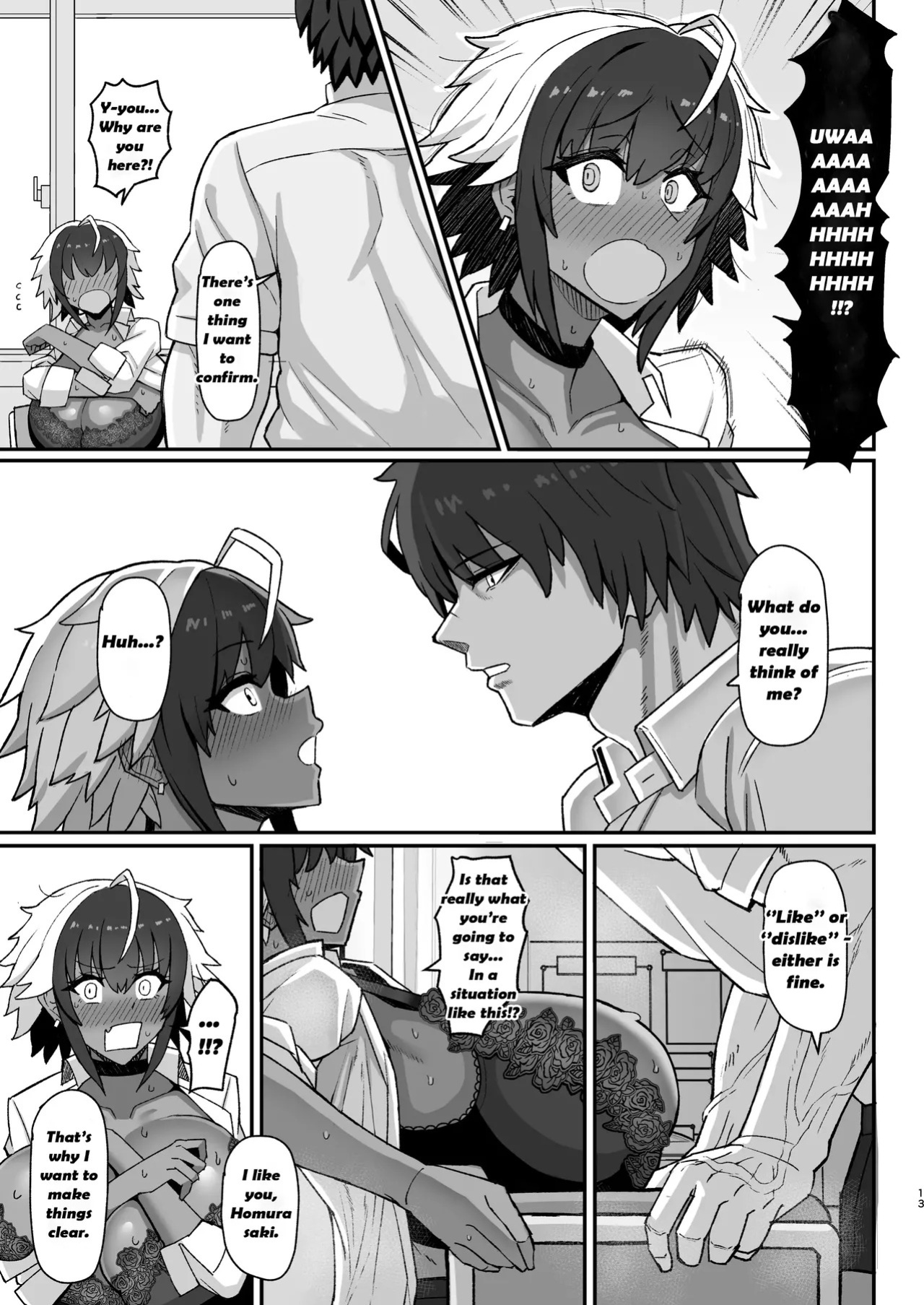 Maki-chan vs Kurokawa-kun - Does the Tanned, Big-Breasted, Boyish Succubus Dream of Being a Cum-Whore?