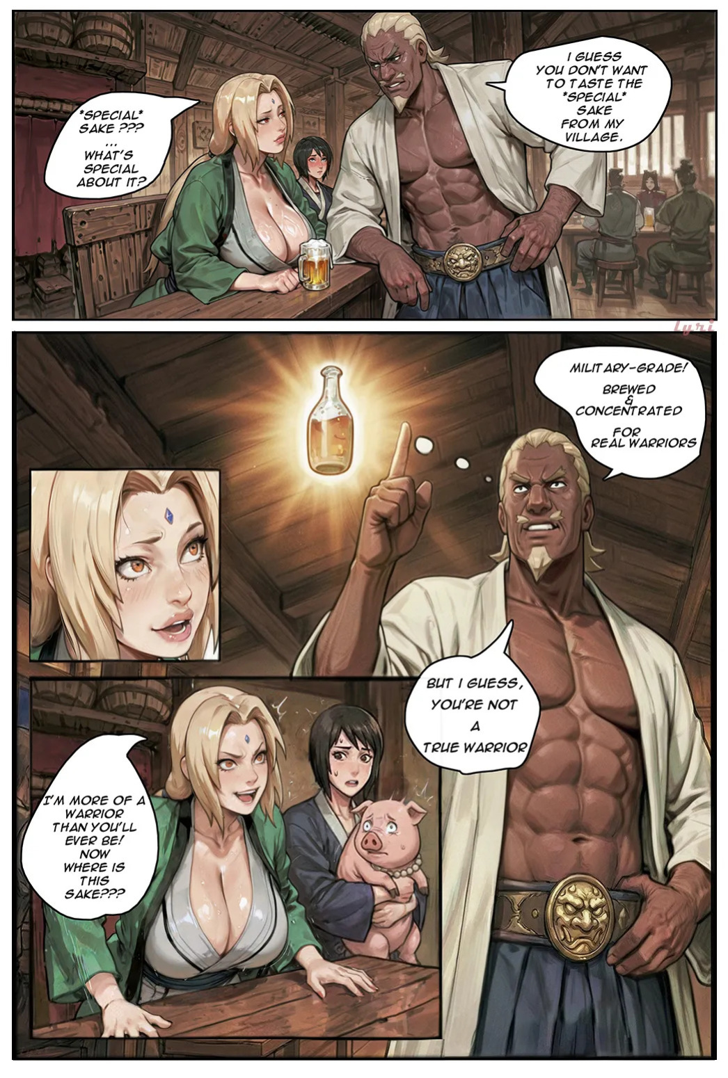 [Lyri] Tsunade X Raikage Comic+Extras [Naruto] (AI Generated)