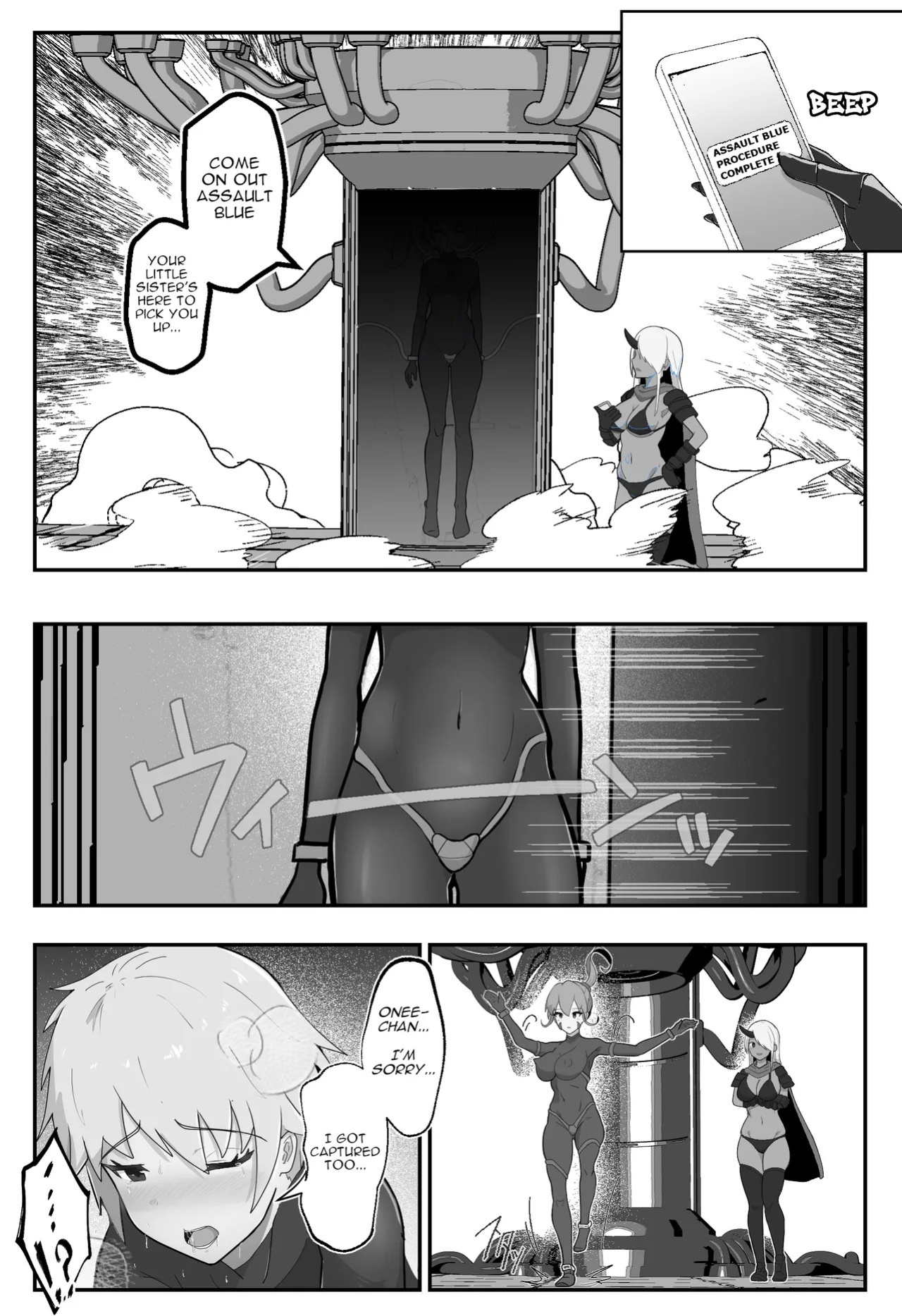 [Arujima] Soukou Senki Assault Pink ~Uragiri no Henshin Heroine~ [English]