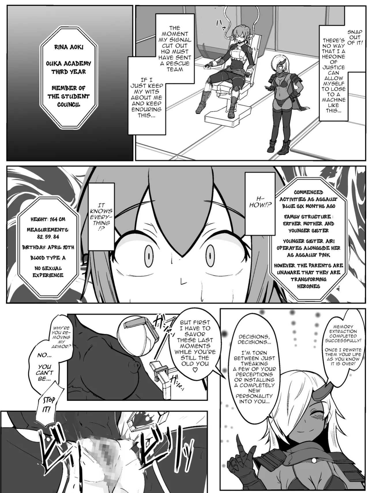 [Arujima] Soukou Senki Assault Blue ~Haiboku Heroine Subete o Ubaware Zetsubousu~ [English]