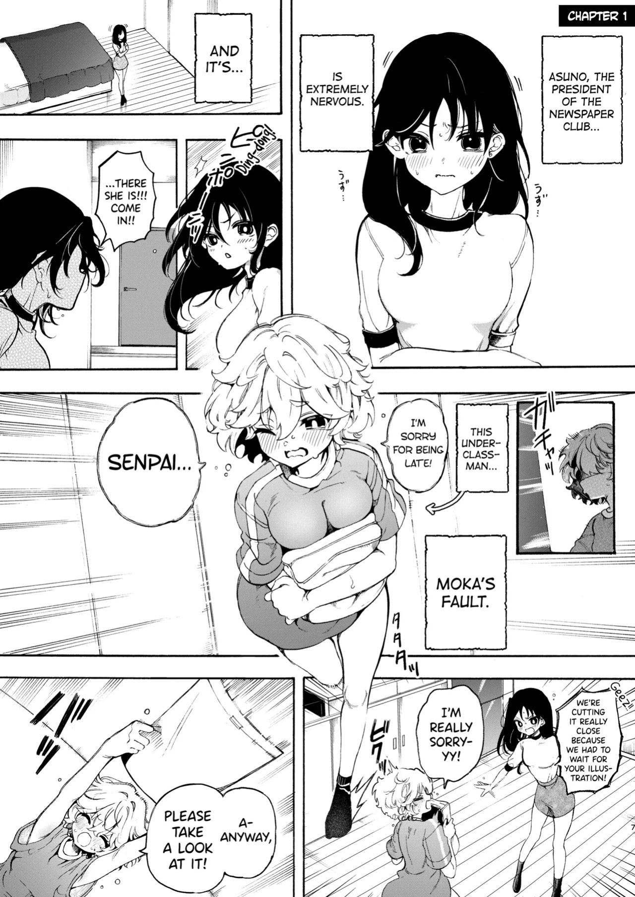 [Noyama] Circle no Senpai to Dekiai Ecchi - Doting sex with seniors in university club [English] [biribiri]