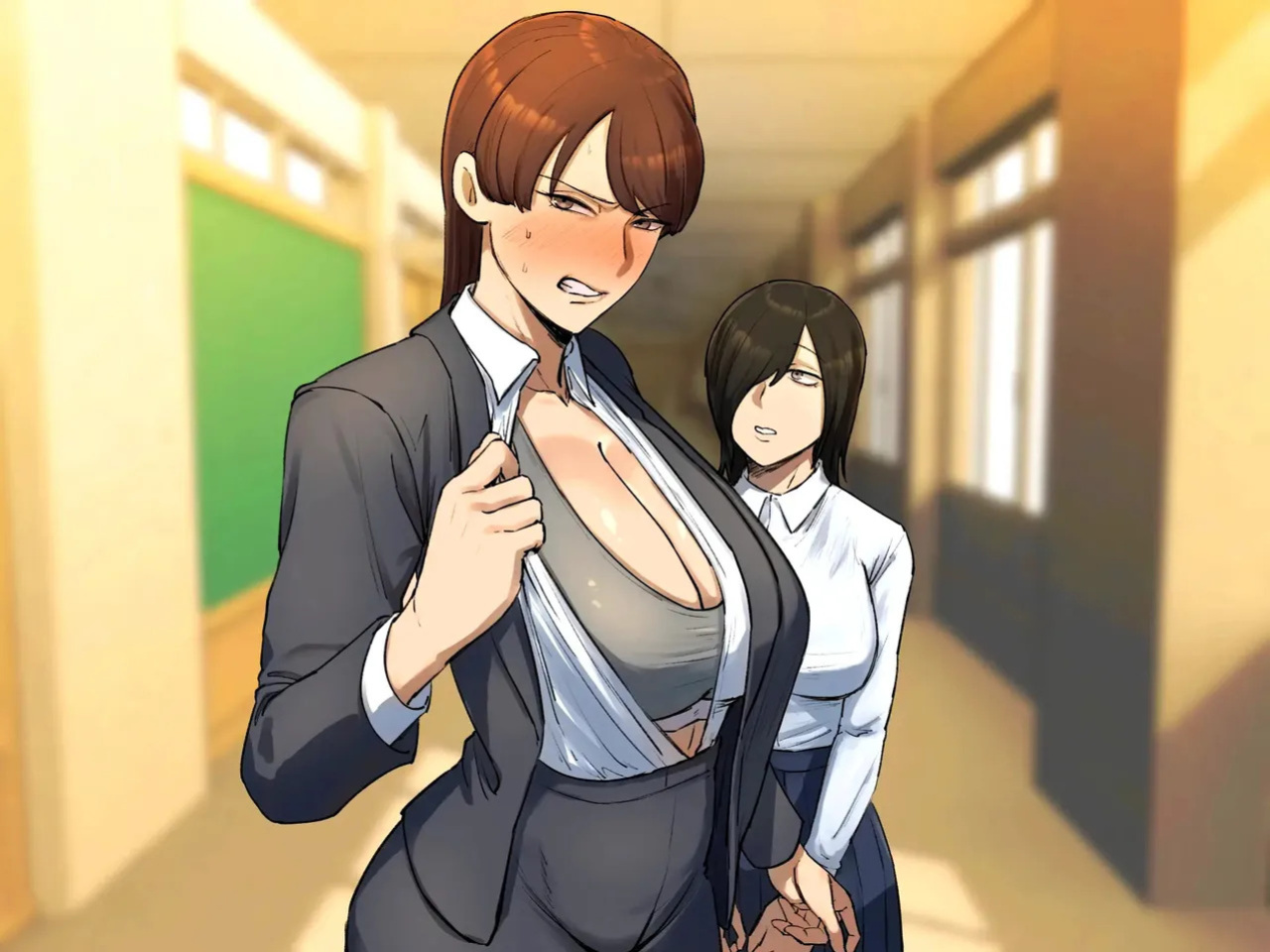 [Chotto B-sen] Strip Down To Your Underwear and Appologize To Your Student -- Seito no Shitagi o Tsukete Shazai Shiro [Full Color-ban]