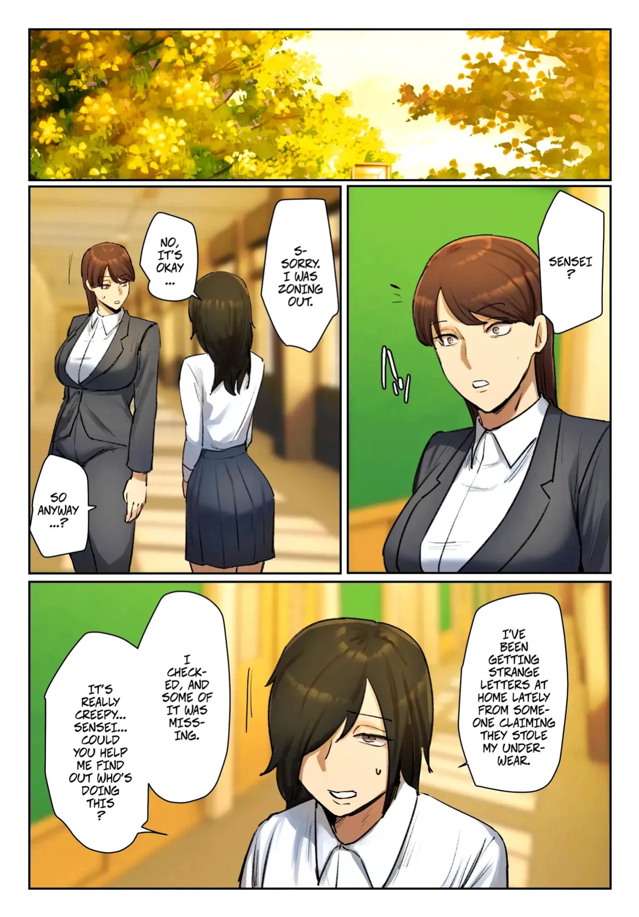 [Chotto B-sen] Strip Down To Your Underwear and Appologize To Your Student -- Seito no Shitagi o Tsukete Shazai Shiro [Full Color-ban]