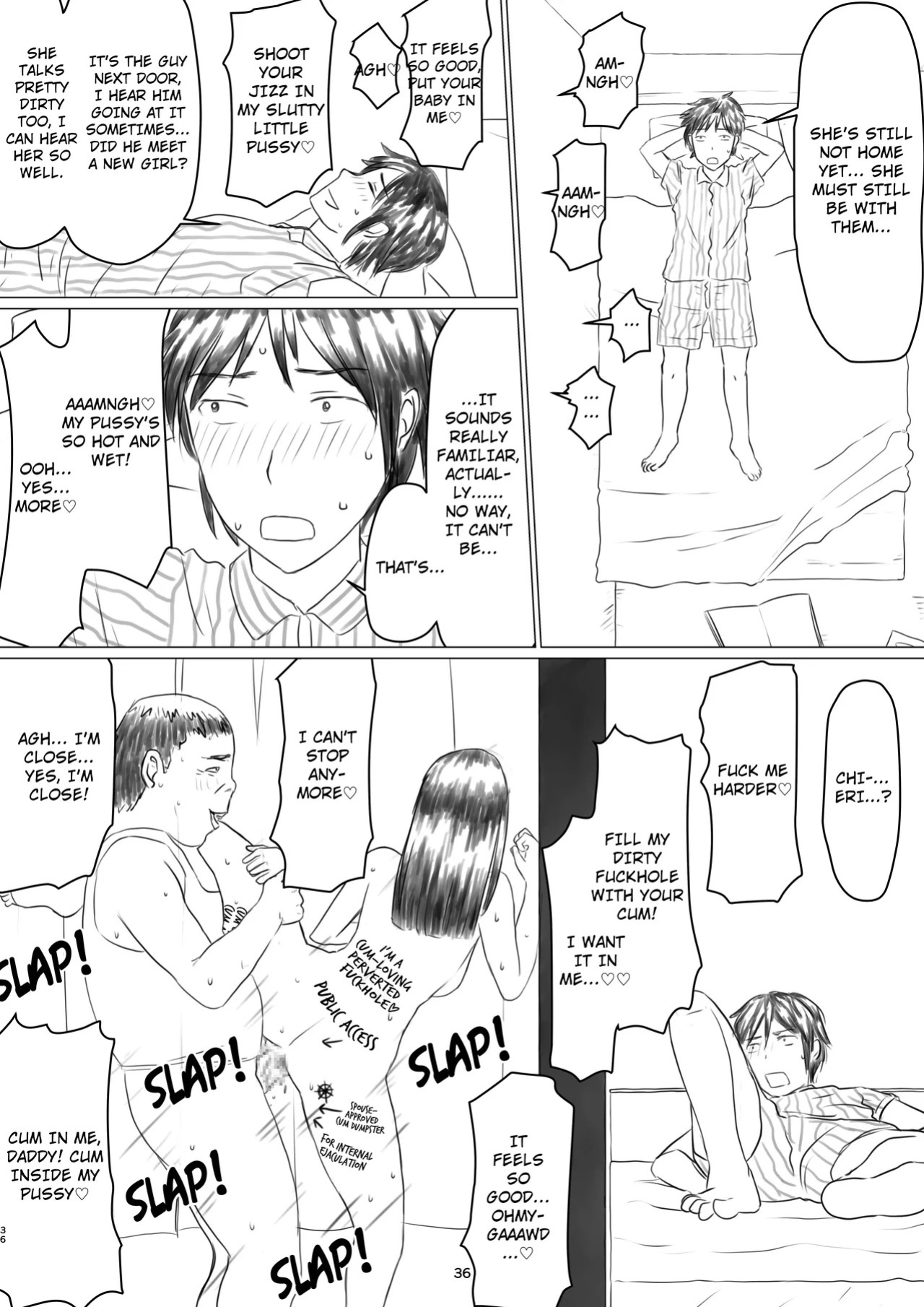 [Jigoku no Nyanko] Chieri-san Can't Lose! A Perverted Toilet Wife Who Can Be Fertilized With Anyone's Sperm With Her Husband's Approval [Full Series]