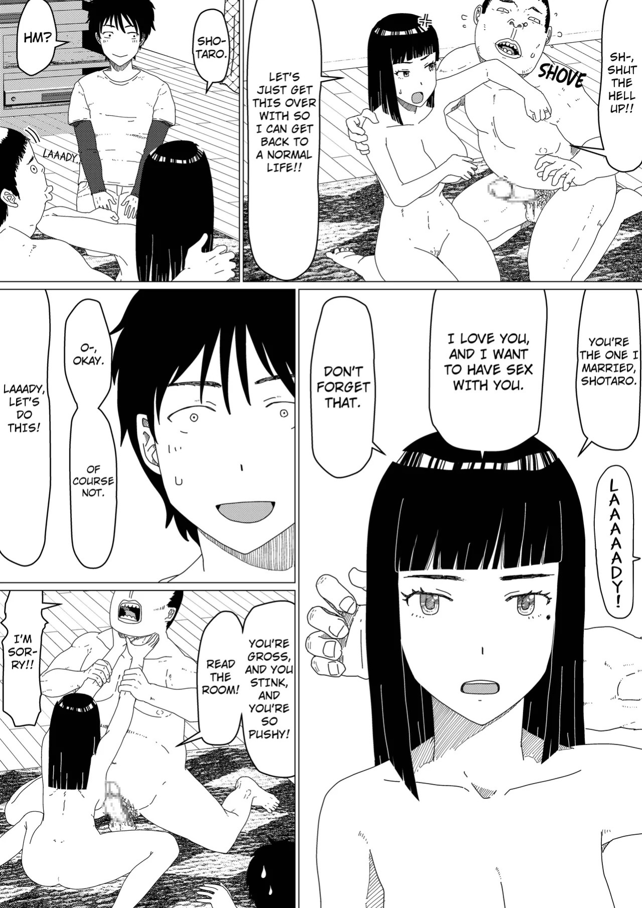 [Jigoku no Nyanko] Chieri-san Can't Lose! A Perverted Toilet Wife Who Can Be Fertilized With Anyone's Sperm With Her Husband's Approval [Full Series]