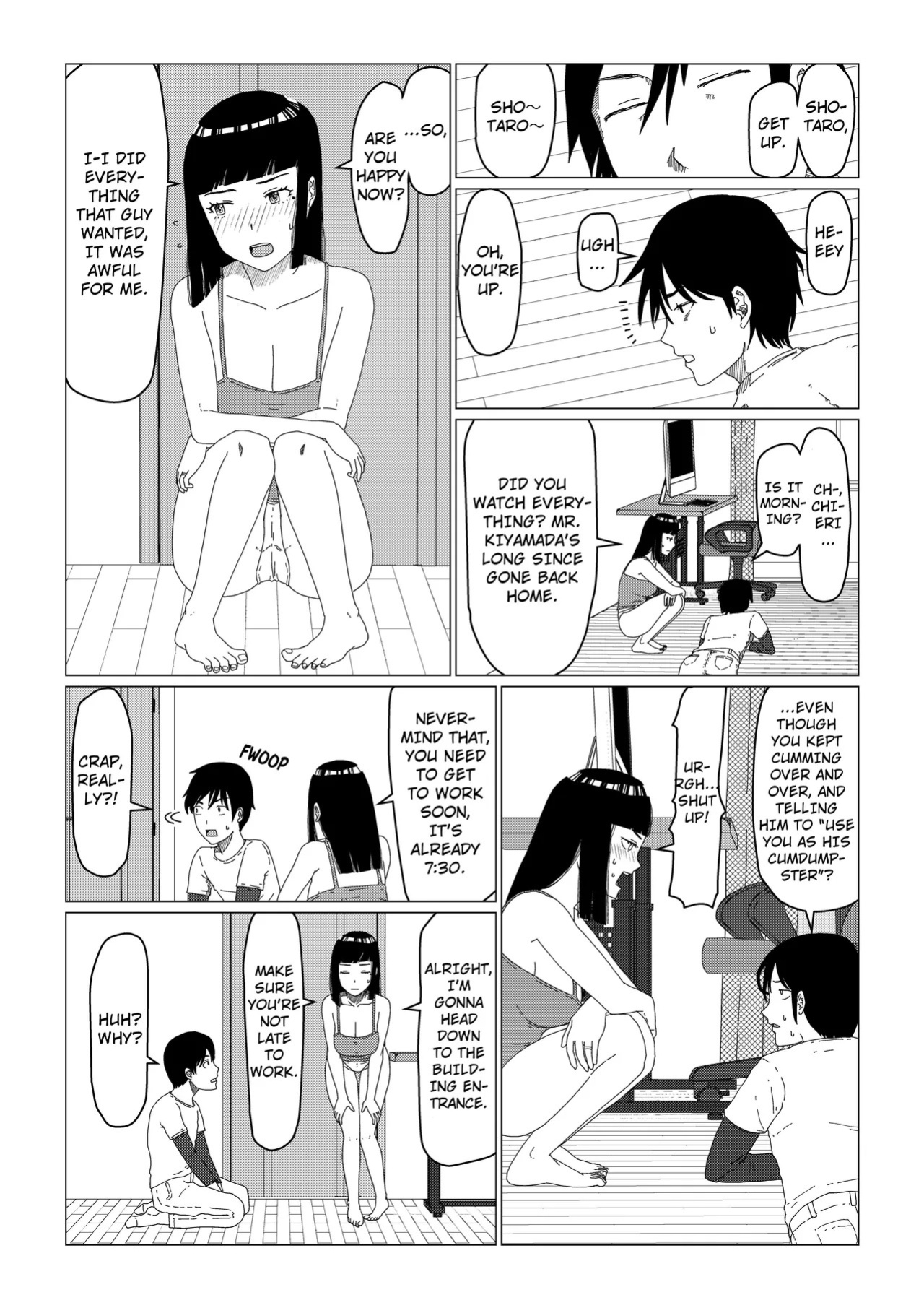 [Jigoku no Nyanko] Chieri-san Can't Lose! A Perverted Toilet Wife Who Can Be Fertilized With Anyone's Sperm With Her Husband's Approval [Full Series]