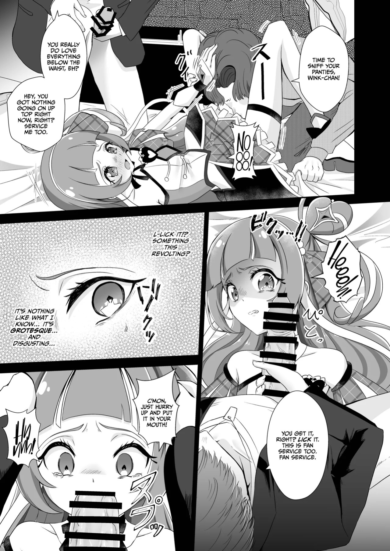 [Toumeiryuu no Margaret (Momoisaki Hayato)] Cure Wink Kyouhaku Ryoujoku (Kimi to Idol PreCure) [English] [CulturedCommissions] [Digital]