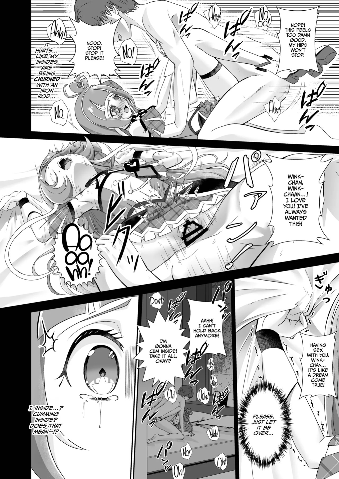 [Toumeiryuu no Margaret (Momoisaki Hayato)] Cure Wink Kyouhaku Ryoujoku (Kimi to Idol PreCure) [English] [CulturedCommissions] [Digital]