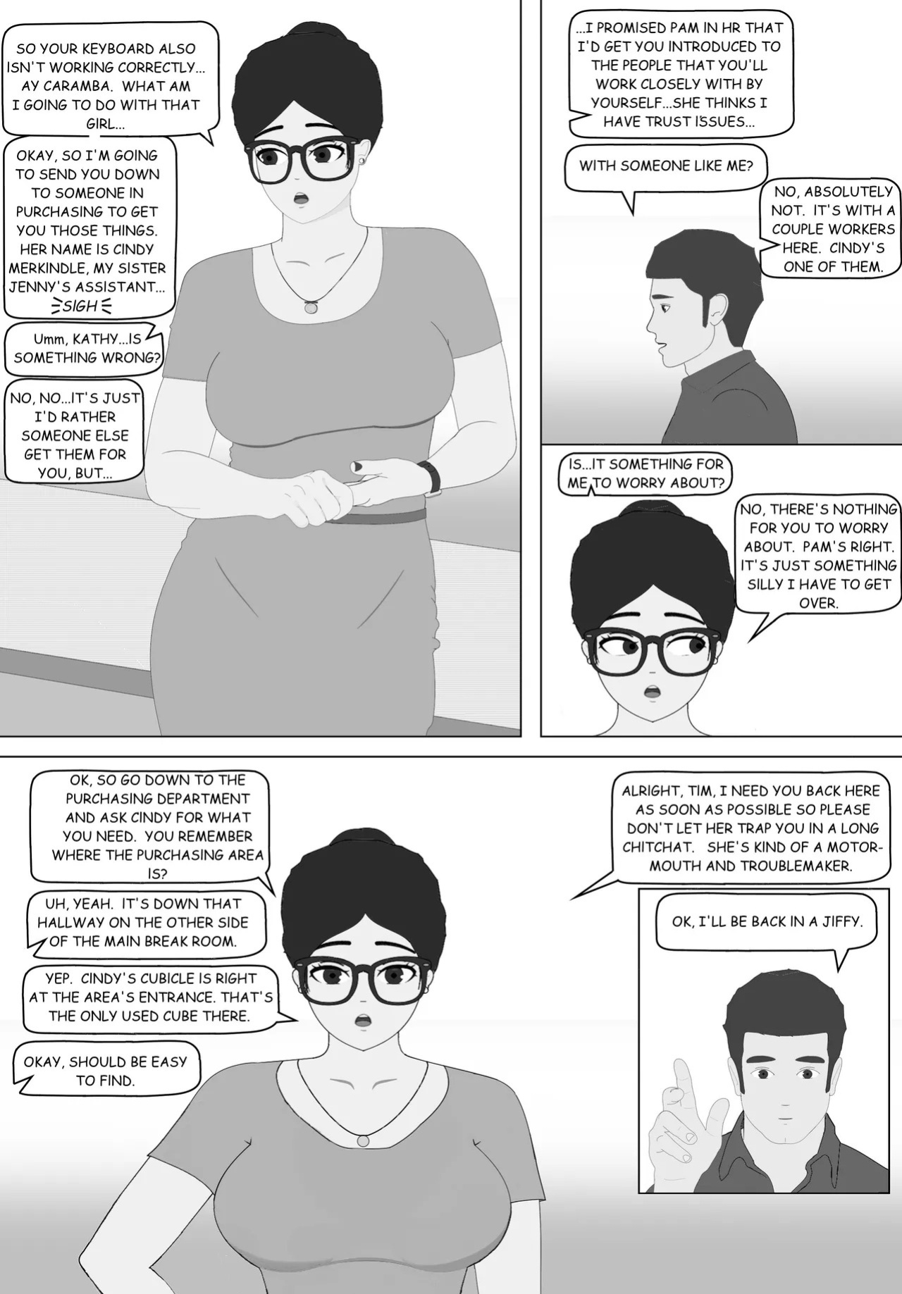 Naughty Business, Chapter 1 "Tim's First Day"