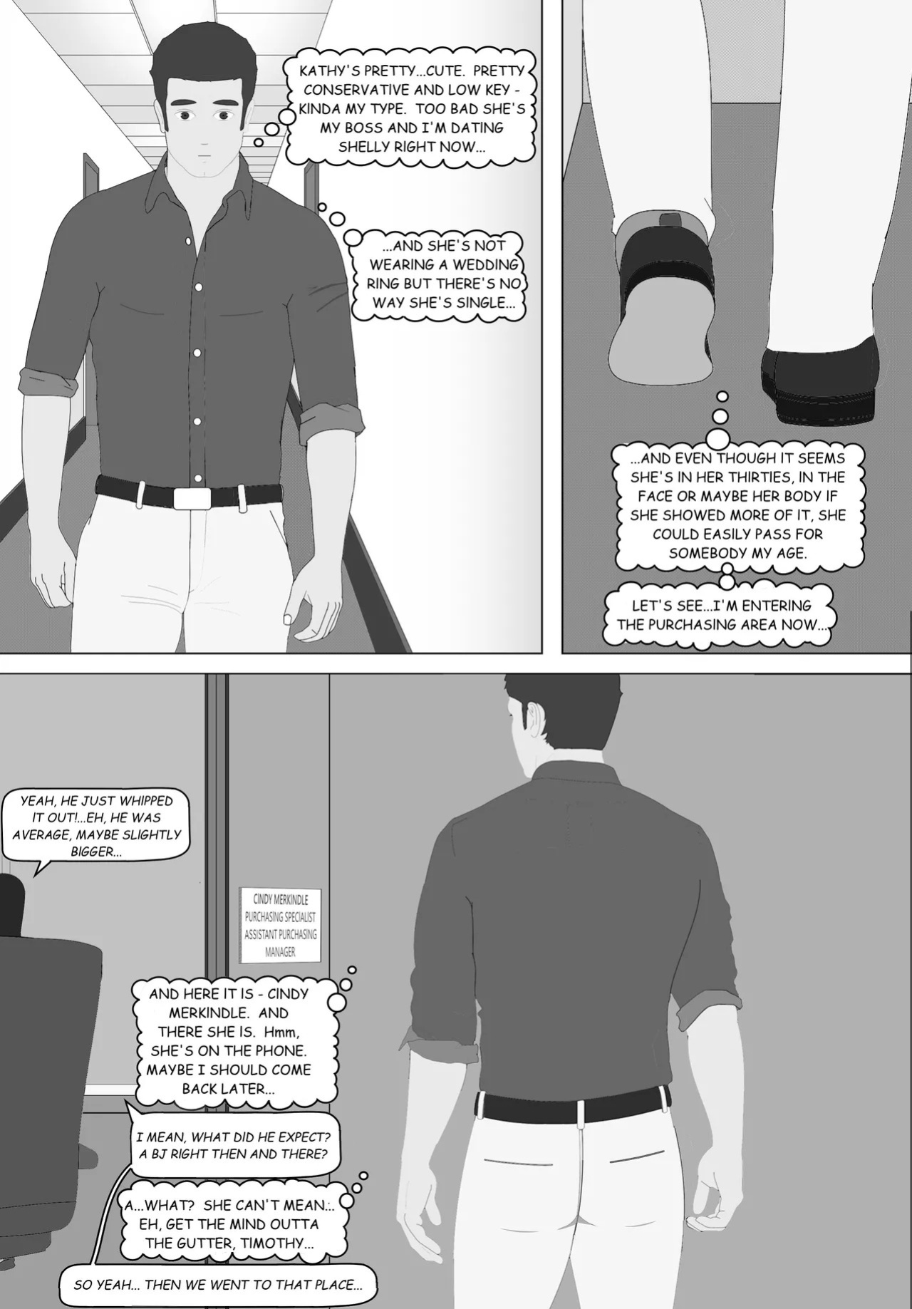 Naughty Business, Chapter 1 "Tim's First Day"