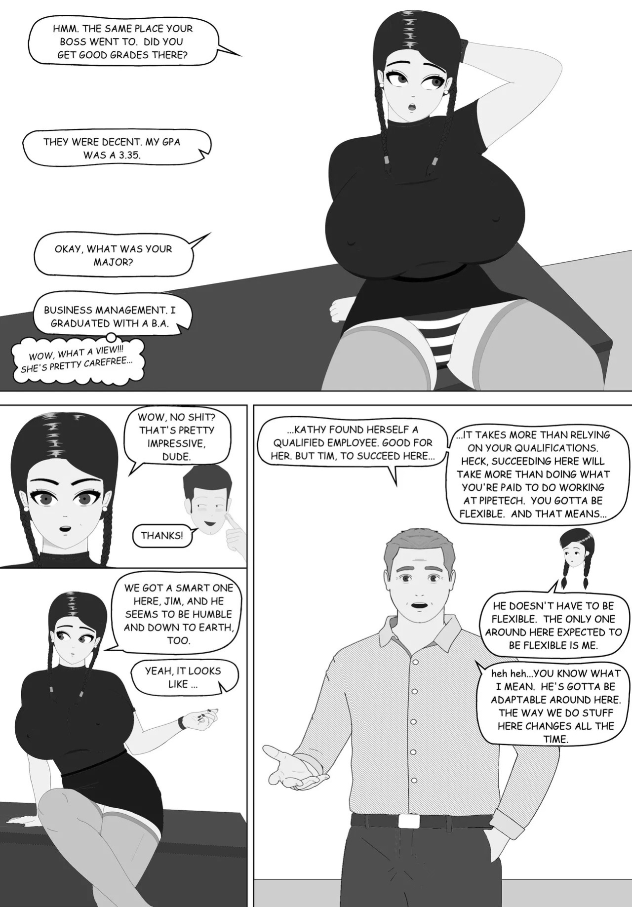 Naughty Business, Chapter 1 "Tim's First Day"