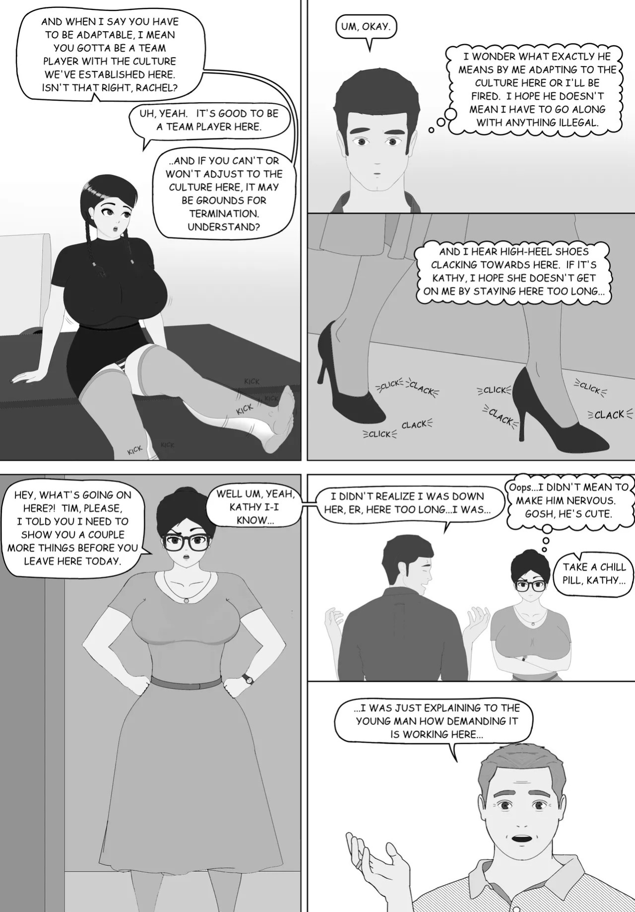 Naughty Business, Chapter 1 "Tim's First Day"