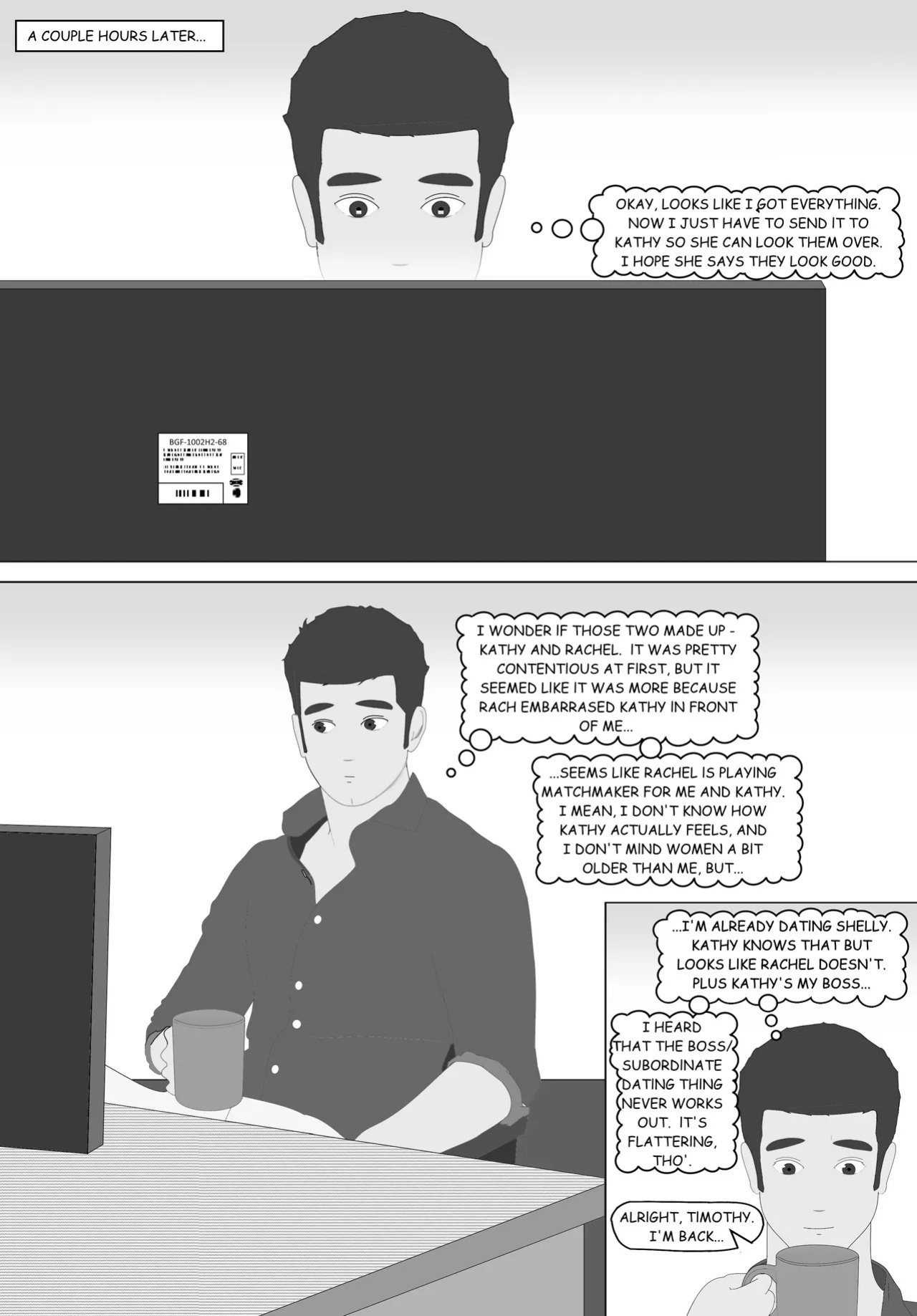 Naughty Business, Chapter 1 "Tim's First Day"