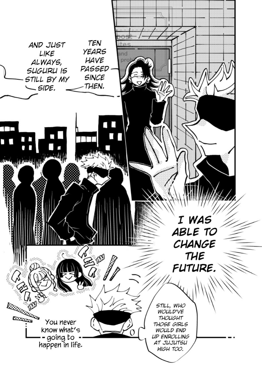 [61 (61log)] A Story Where Gojo Somehow Ends Up Going Back to the Past, Tries His Absolute Best Through All the Chaos, and Ends Up Happy with Geto (Jujutsu Kaisen)