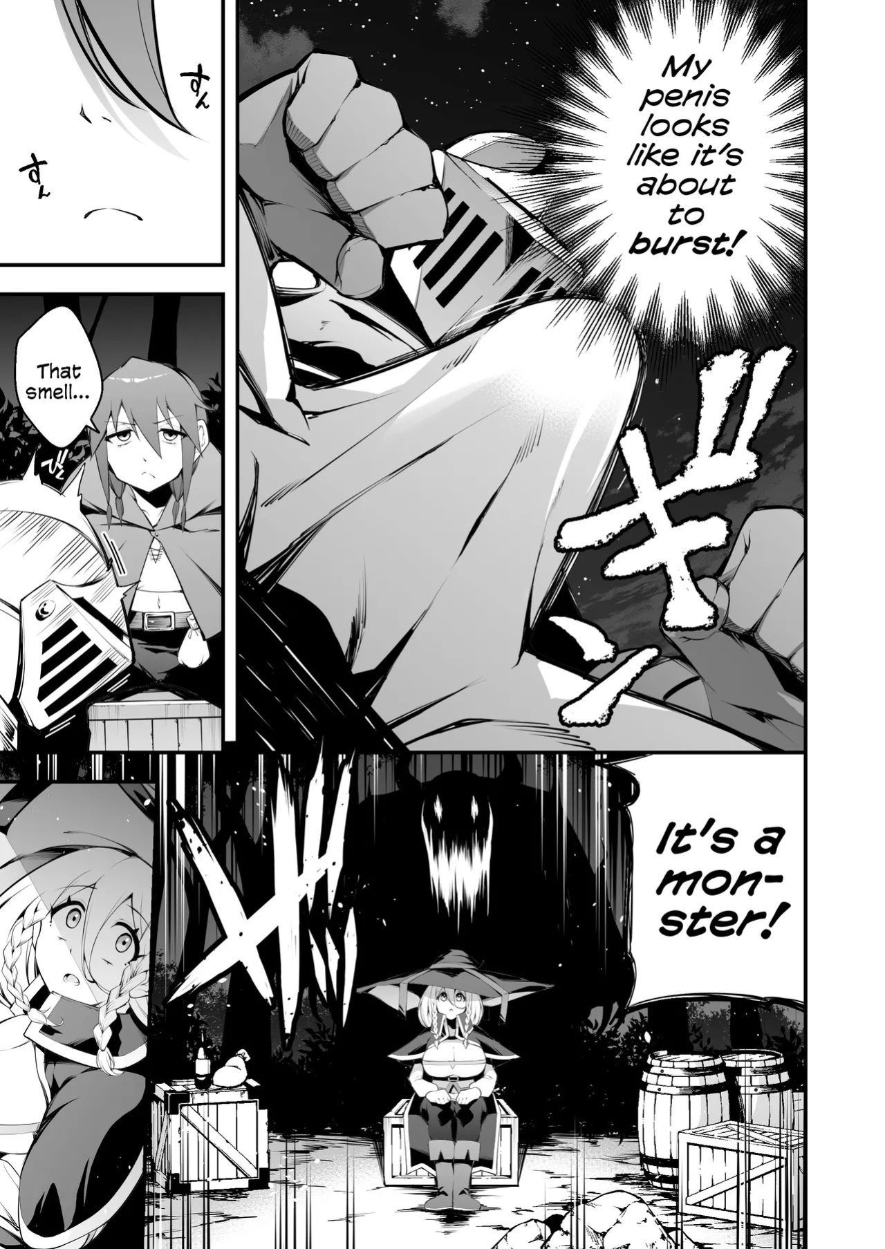 [Jisyakunyudo (Nanameno Hayuta)] The Apprentice Witch And The Cursed Dick | Minarai Majo to Noroi no Chinpo [English] [Cookie Cruncher] [Digital]