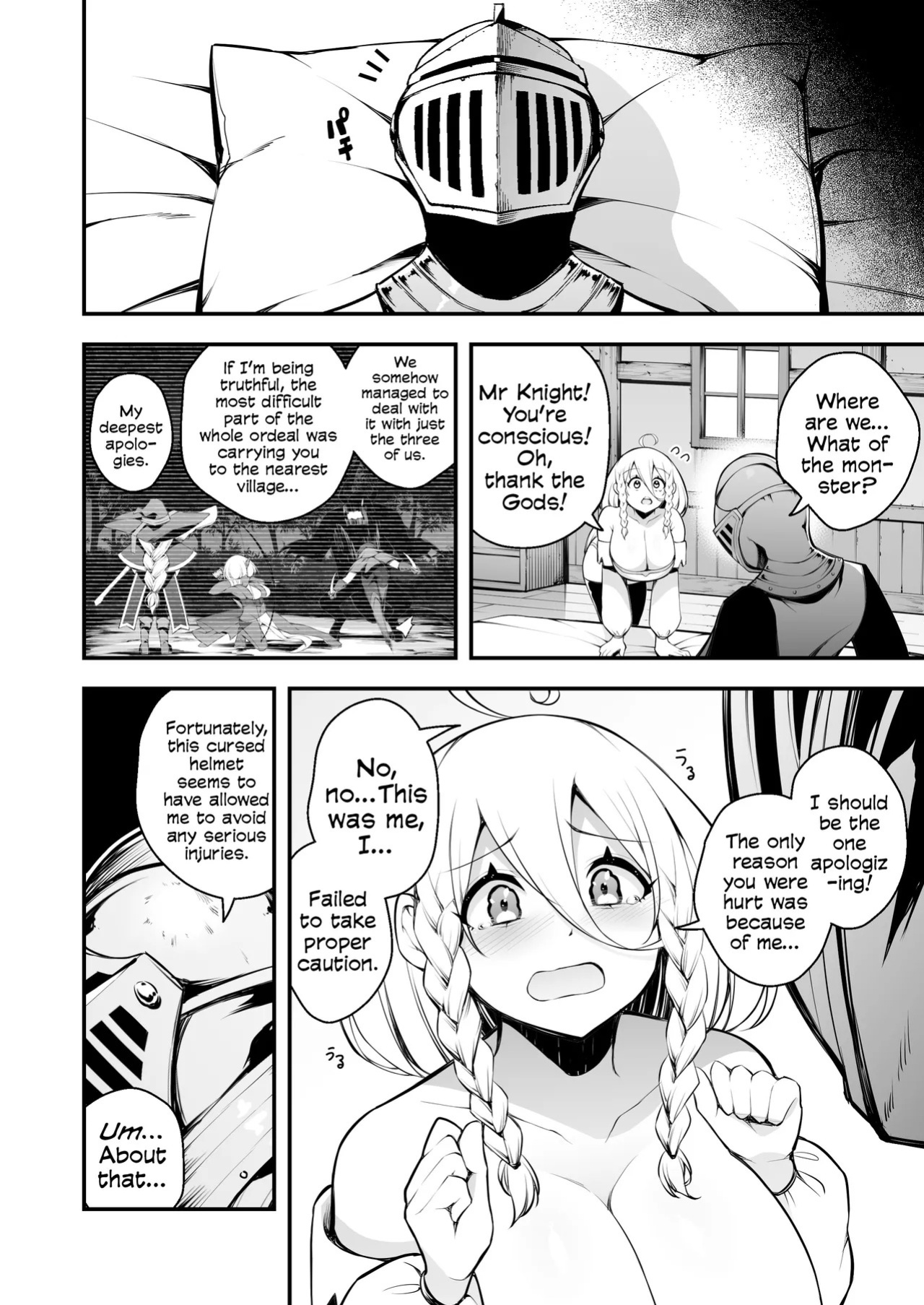 [Jisyakunyudo (Nanameno Hayuta)] The Apprentice Witch And The Cursed Dick | Minarai Majo to Noroi no Chinpo [English] [Cookie Cruncher] [Digital]