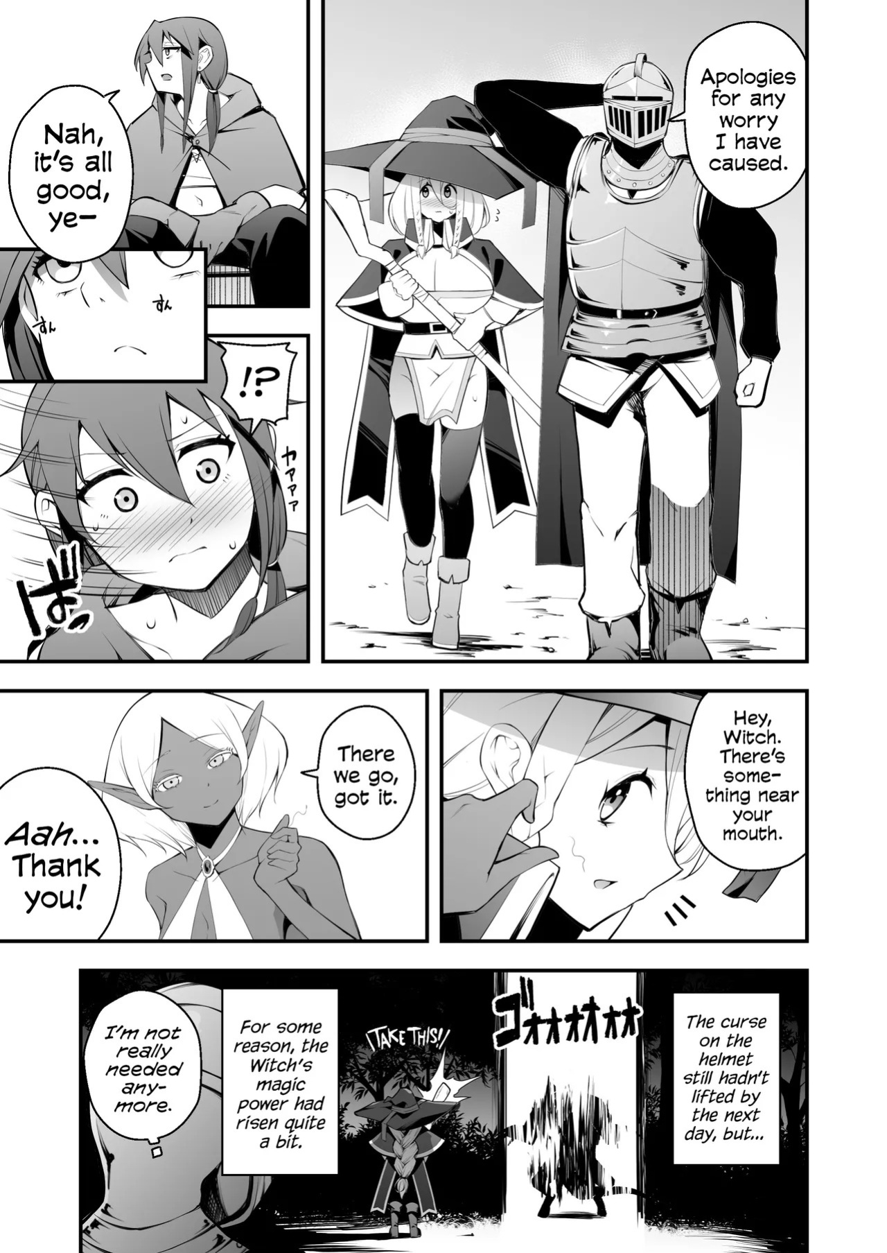 [Jisyakunyudo (Nanameno Hayuta)] The Apprentice Witch And The Cursed Dick | Minarai Majo to Noroi no Chinpo [English] [Cookie Cruncher] [Digital]