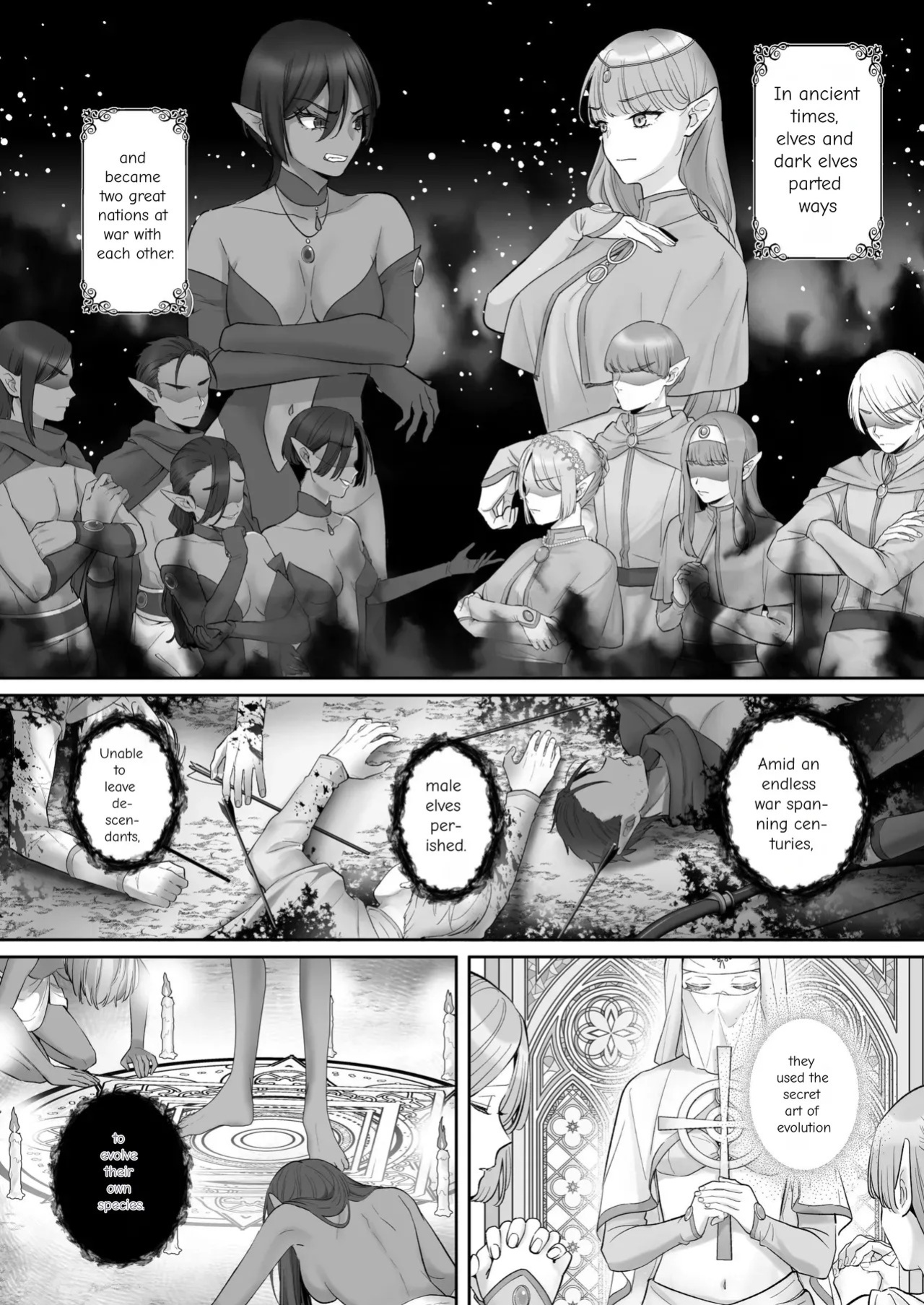[Seika Kairaku Shoten (Chocomint)] The Fall of the Elves: Imprinting Lewd Marks on Elves and Turning Them into Lesbians [Digital Download Version]