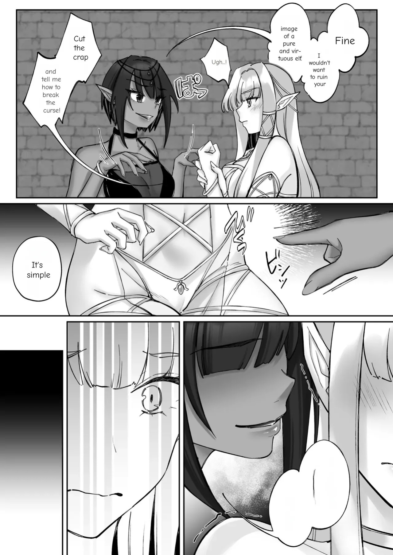 [Seika Kairaku Shoten (Chocomint)] The Fall of the Elves: Imprinting Lewd Marks on Elves and Turning Them into Lesbians [Digital Download Version]