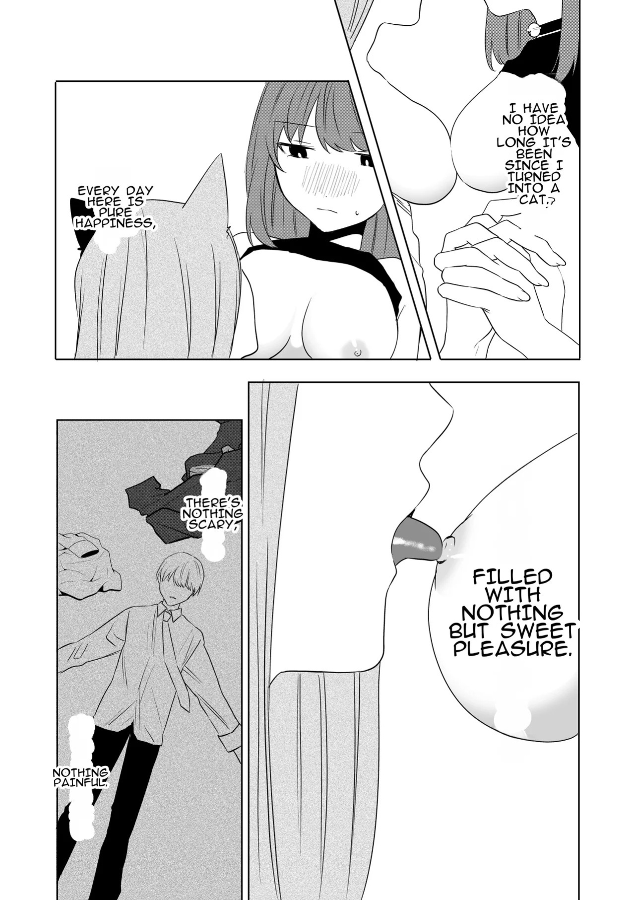 [Amulai Okashi Seisakusho (Hoshino Iro)] Boku ga TS Saserarete, Shiawasena Mesu Neko Toshite Kawareru Hanashi | The Story of How I Was Turned into a TS Woman and Kept as a Happy Female Cat