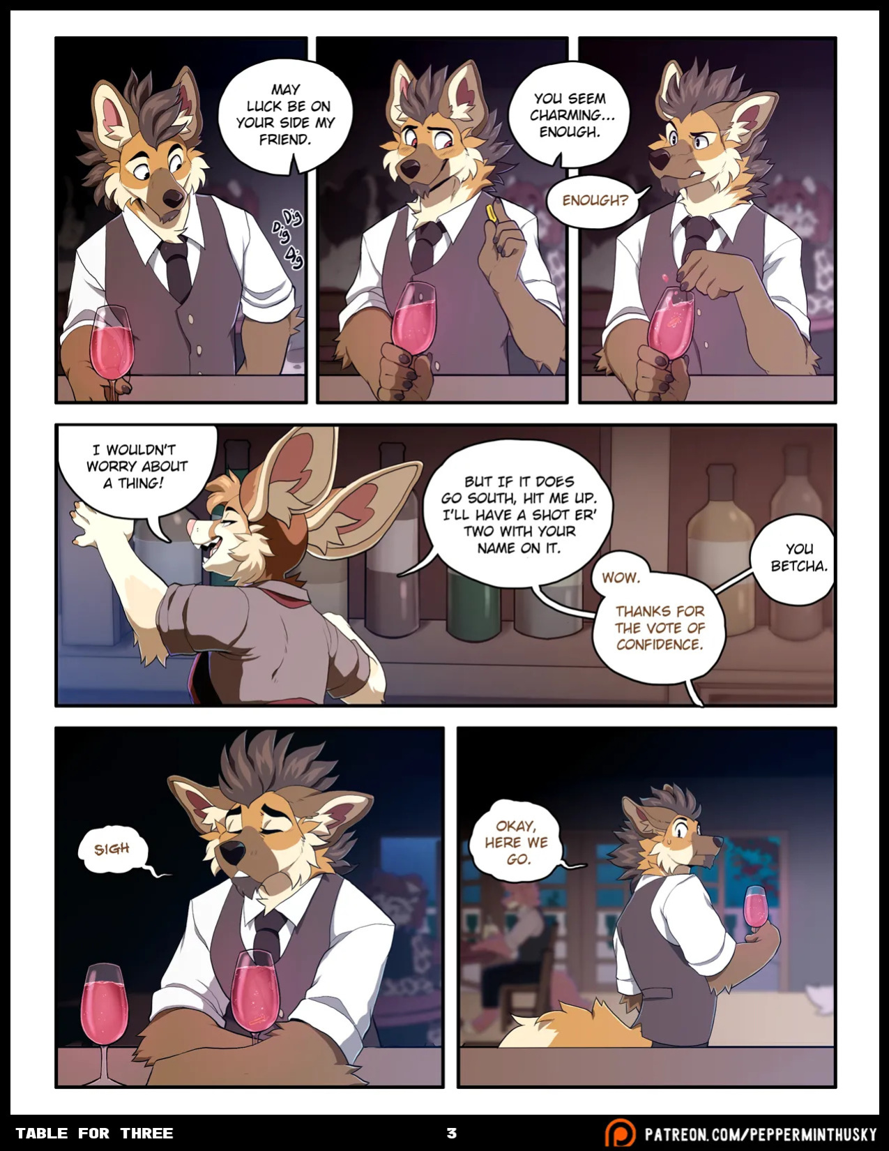 [PeppermintHusky (Roanoak/Ace)] Table for Three: Remix (Incomplete)