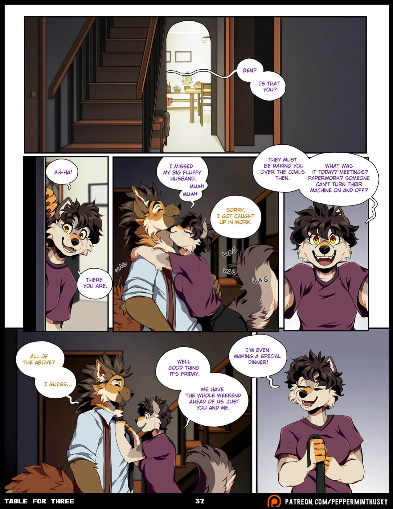 [PeppermintHusky (Roanoak/Ace)] Table for Three: Remix (Incomplete)