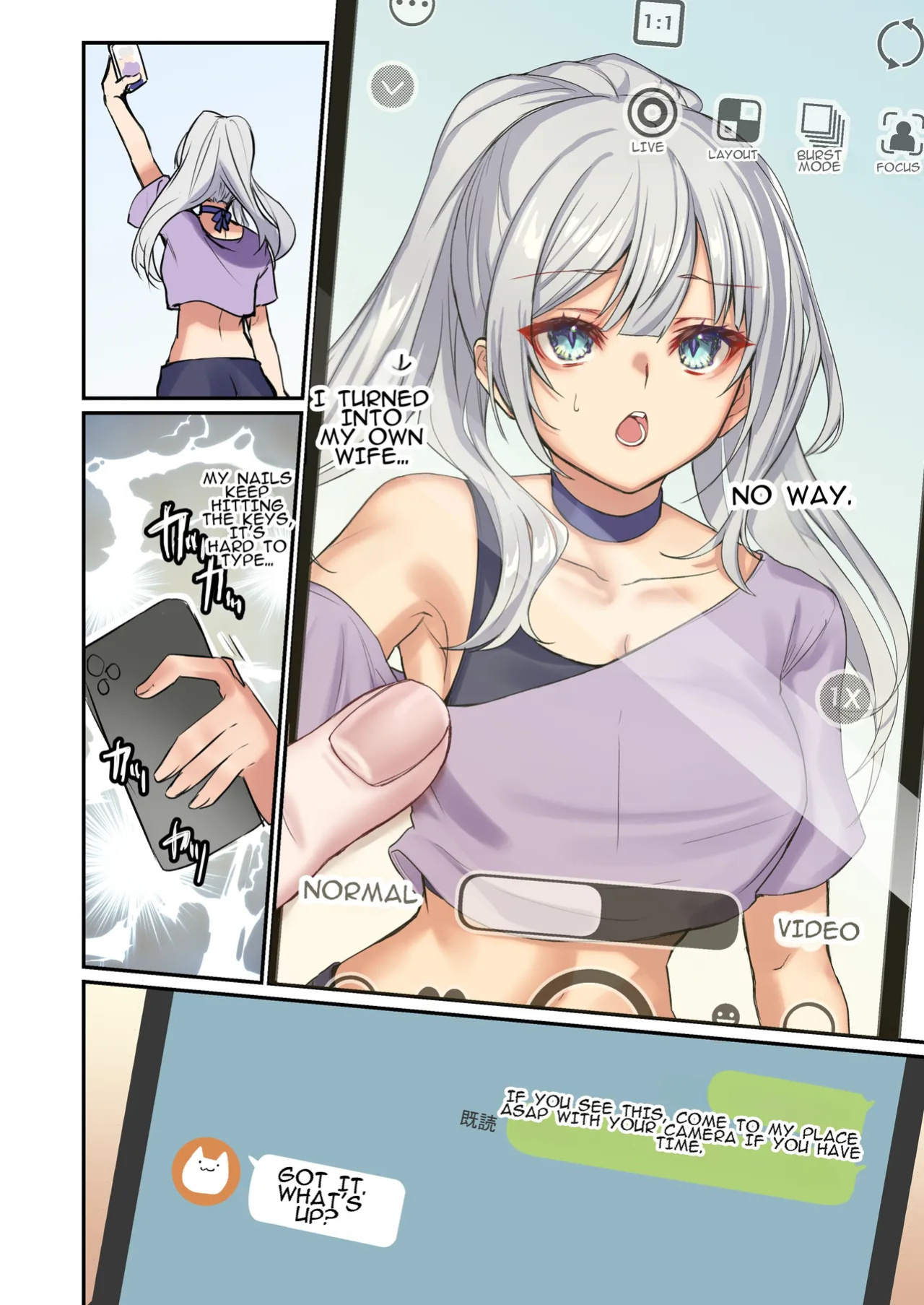 [TSF no F (Mugen no Sudadokei)] Ore ga Mmae no Yome de Omae ga Orenoyome de ~ Kasutamudouru de Engeiji ~ | I'm Your Wife And You're My Wife ~ Engaged With a Custom Doll ~