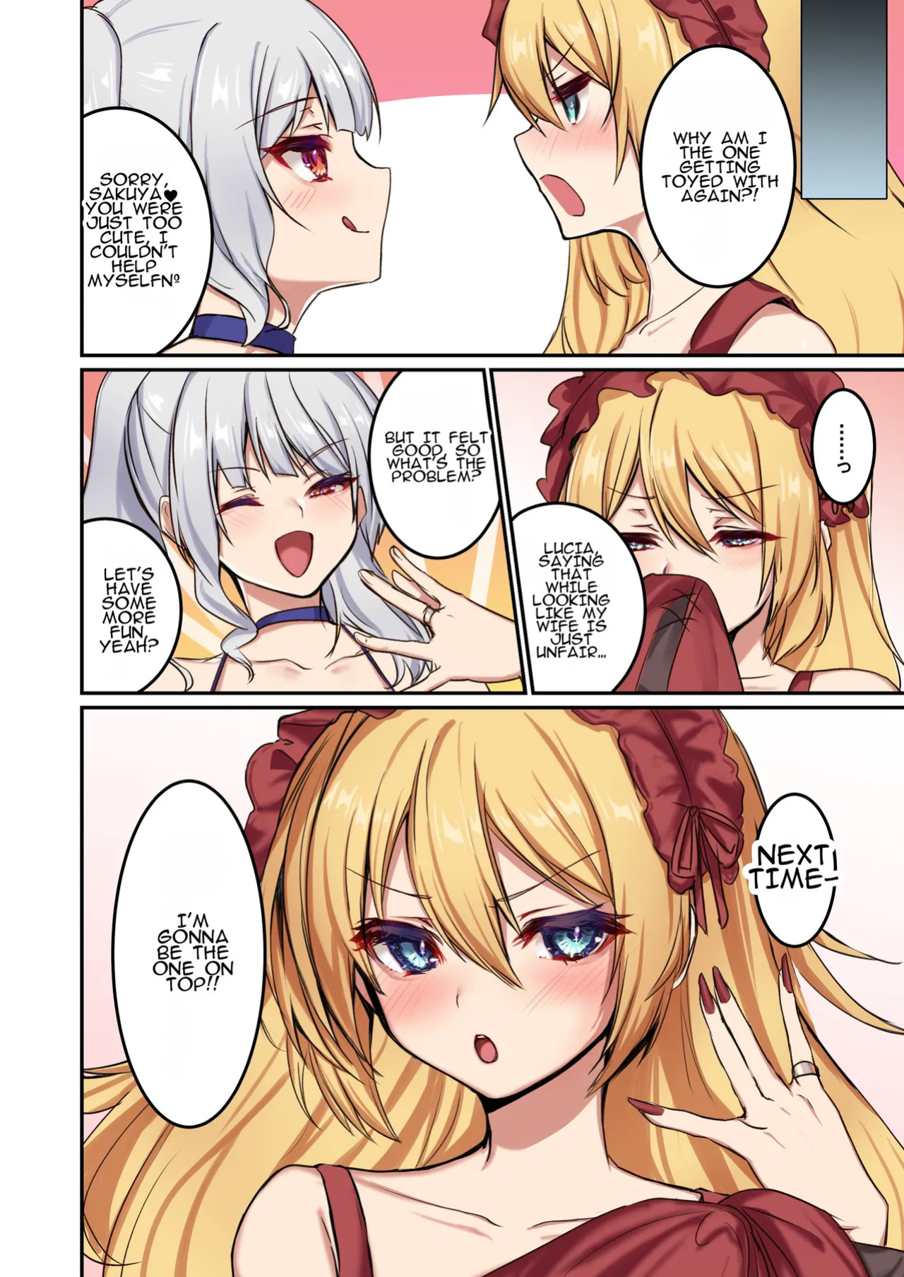 [TSF no F (Mugen no Sudadokei)] Ore ga Mmae no Yome de Omae ga Orenoyome de ~ Kasutamudouru de Engeiji ~ | I'm Your Wife And You're My Wife ~ Engaged With a Custom Doll ~