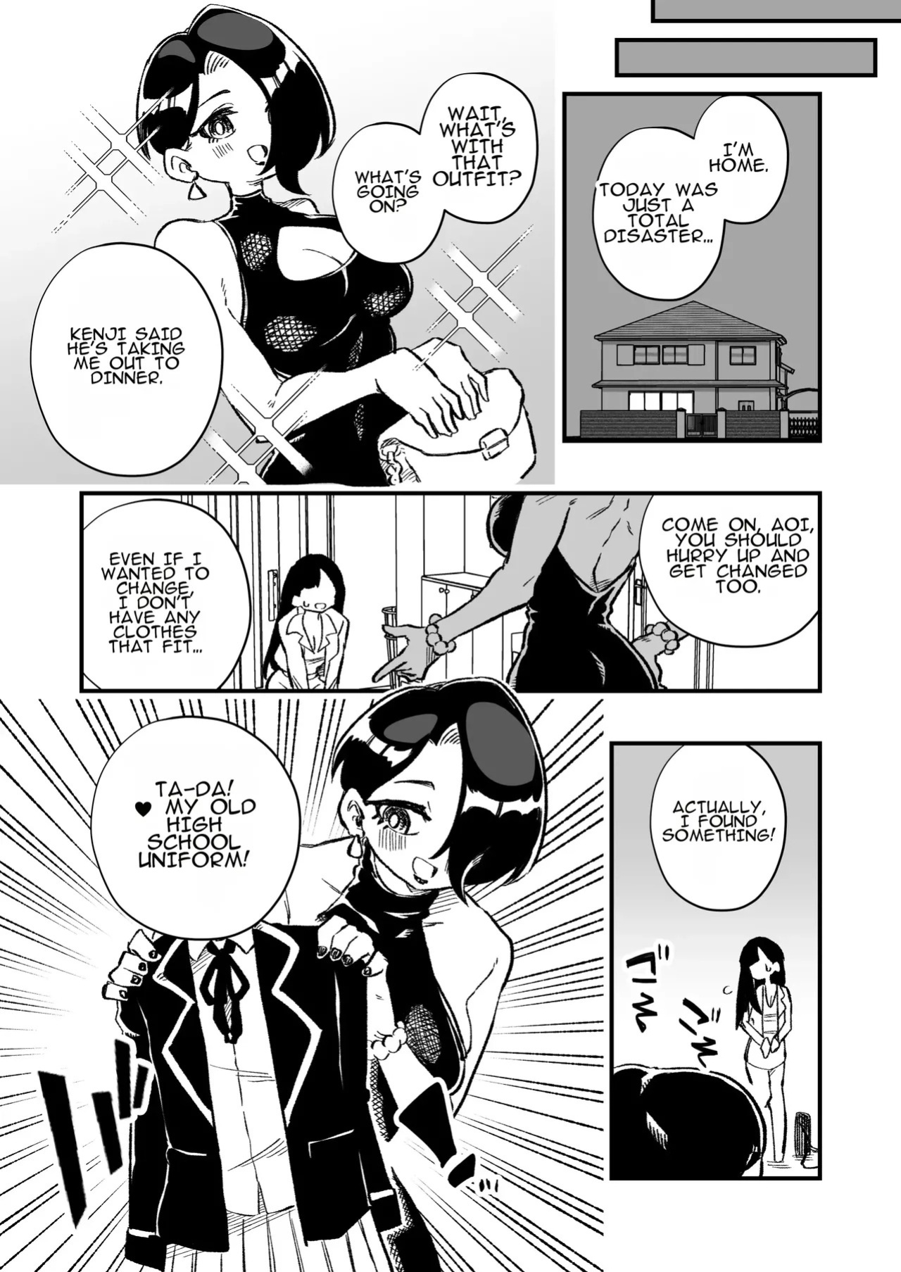 [Niello Kouzan (Niello KYO)] Nyotaika → Otto Shikkaku Uwaki Aite to no Dorei Musume e | Gender Swap → Disqualified as a Husband: Turned into a Slave Girl for His Wife's Lover