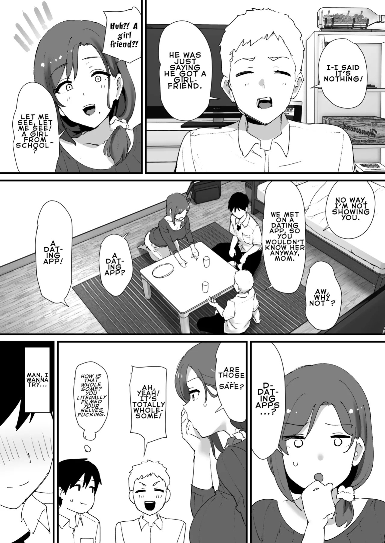 [Okuta Koubou (Okuta)] Akogare no Tomo Mama to Matching Shita Ken | The Time I Matched With My Admired Friend's Mom [English] [LKK•Scans] [Digital]