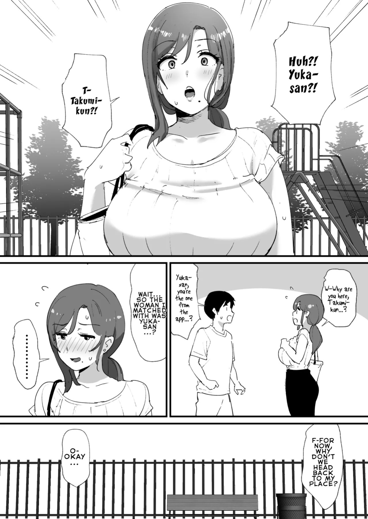 [Okuta Koubou (Okuta)] Akogare no Tomo Mama to Matching Shita Ken | The Time I Matched With My Admired Friend's Mom [English] [LKK•Scans] [Digital]