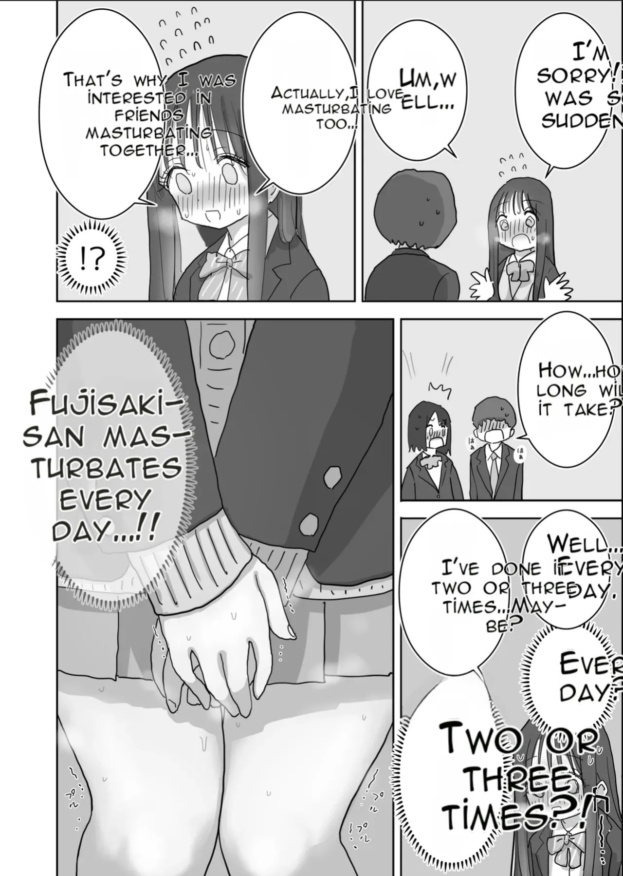[Hiyashi Makura] The Story of How My Room Became the Class Girls' Masturbation Room - Part 2 (AI Translated)