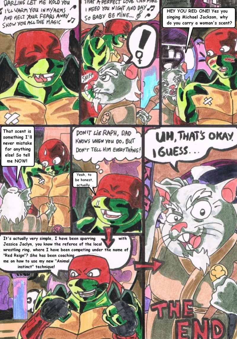 Rise of the Teenage Mutant Ninja Turtles, "Animal instinct."