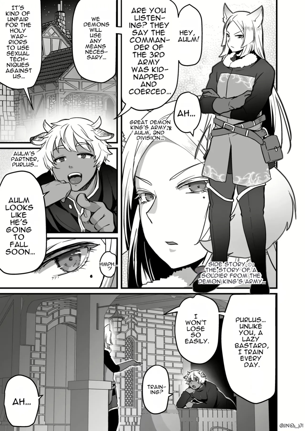 Maou-gun no Moto Kanbu ga Yuusha ni Makete Mesu ni Sareru Hanashi 3