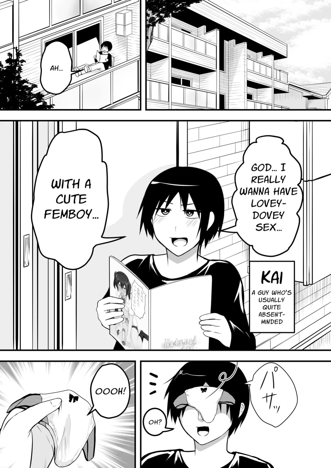 [Natural one (Toodoo Yuuichi)] Flirty Lovey Homo Sex with a Cute Crossdressing Guy [English] [Stationary Target]
