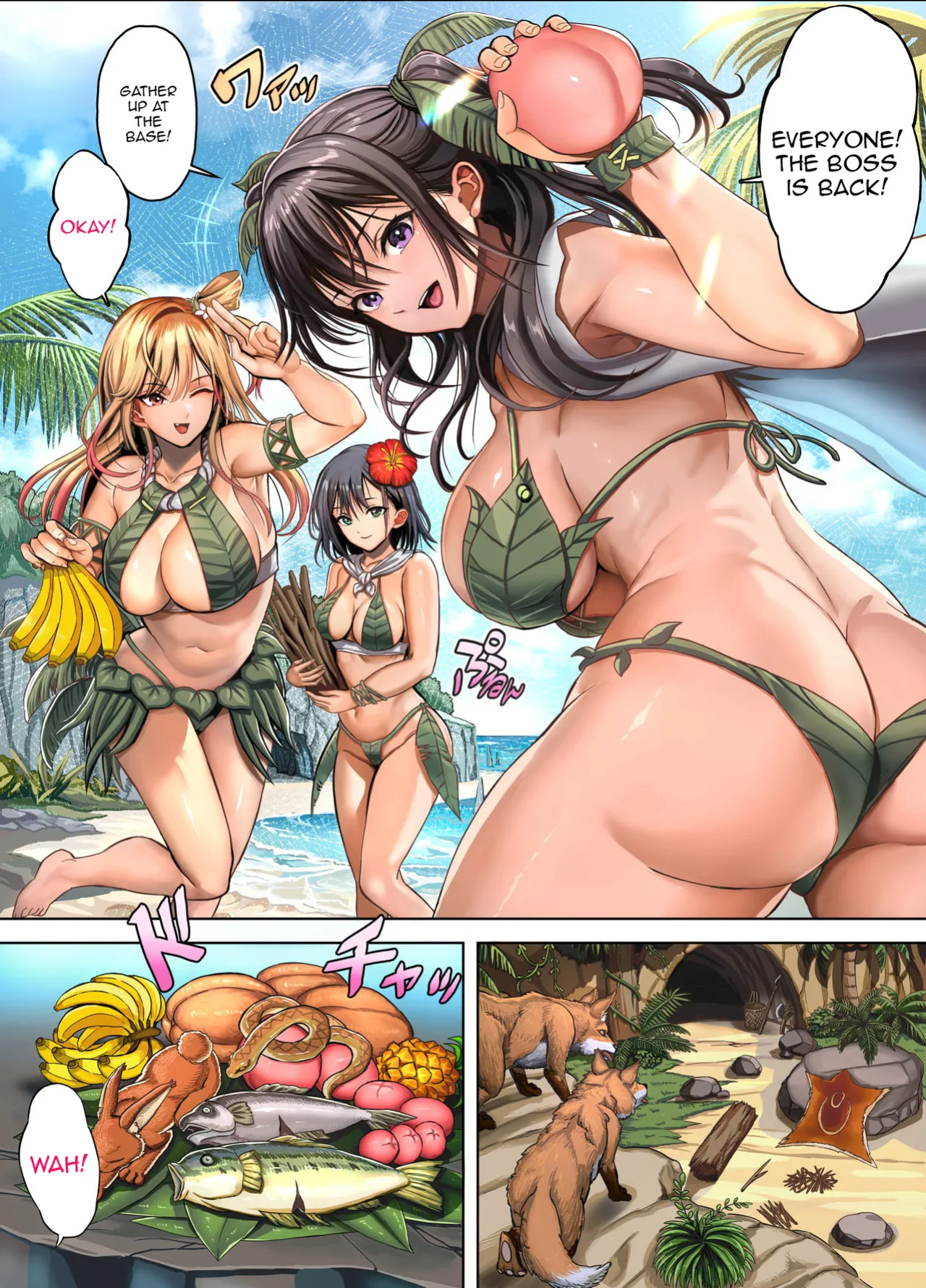 [Hokekiyo Carnival (Houhokekiyo)] Mujintou Sounan Harem | Deserted Island Castaway Harem Ch.1-6 [English] {Doujins.com}