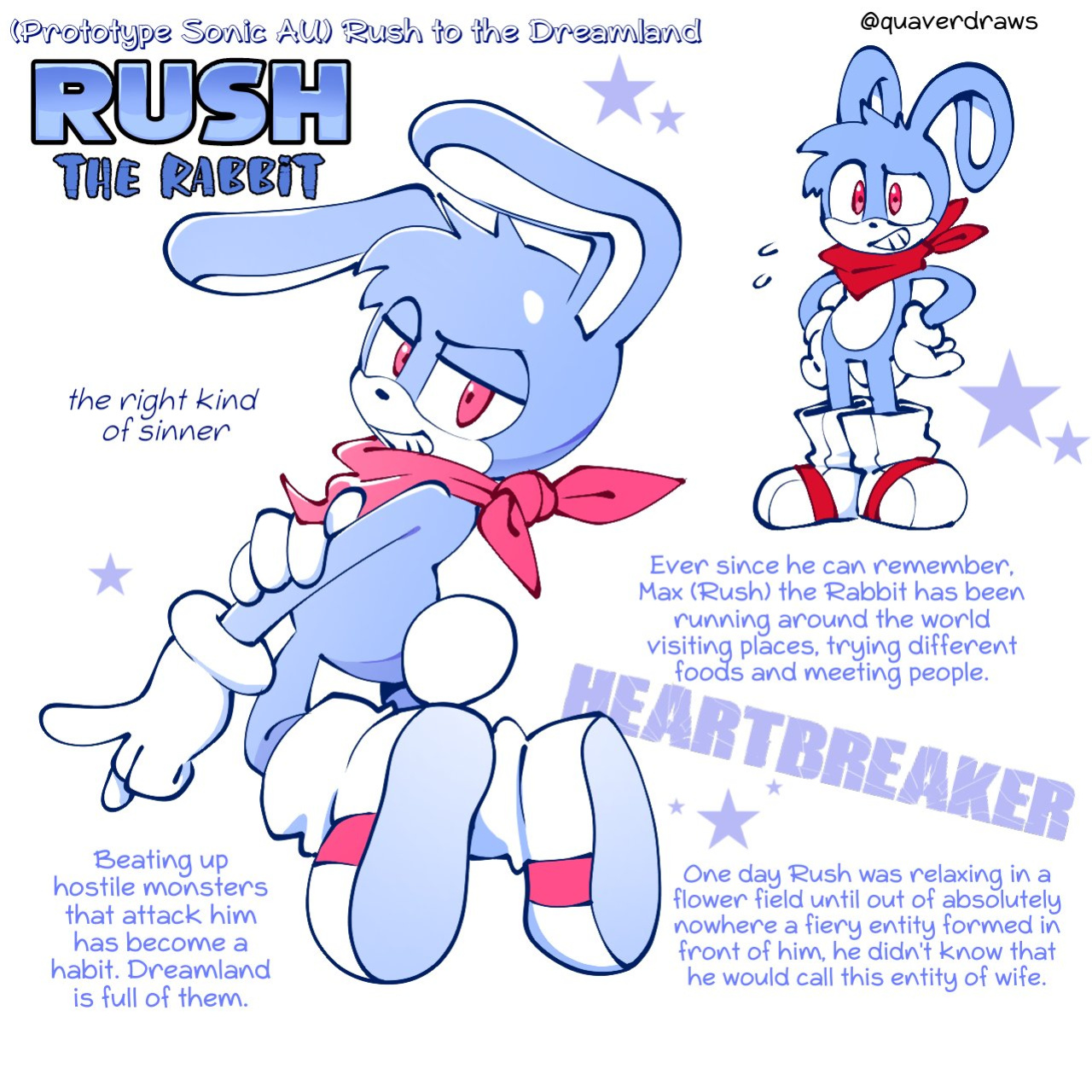 [Quaverdraws] Rush to the Dreamland (Prototype Sonic AU)