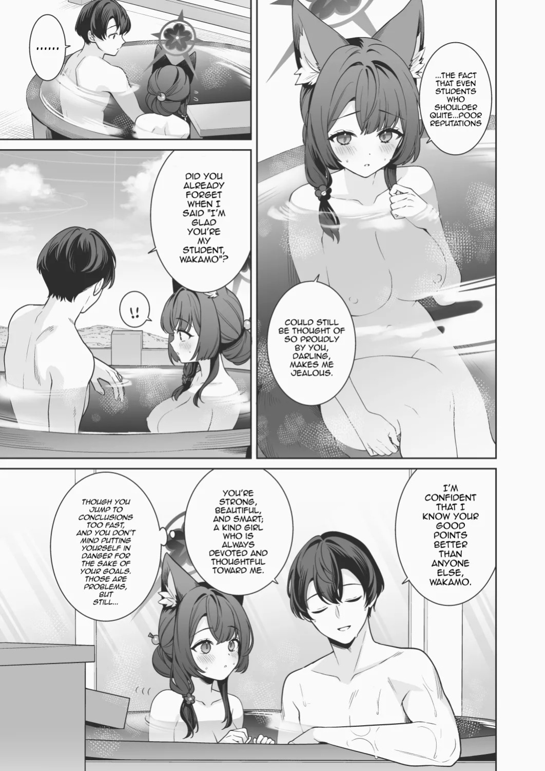[Ichinomiya] Onsen Kai Wakamo-bon Omake Ecchi Manga | Hot Spring Wakamo Book Bonus Sex Manga (Blue Archive) [English] [mysterymeat3]