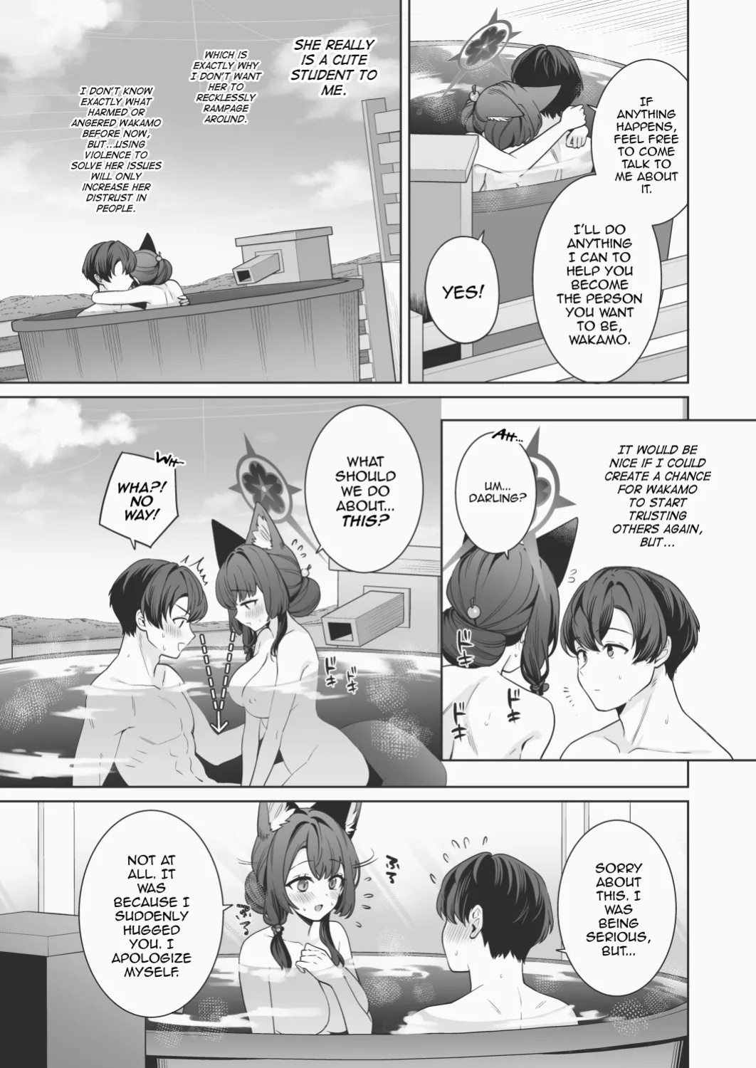 [Ichinomiya] Onsen Kai Wakamo-bon Omake Ecchi Manga | Hot Spring Wakamo Book Bonus Sex Manga (Blue Archive) [English] [mysterymeat3]