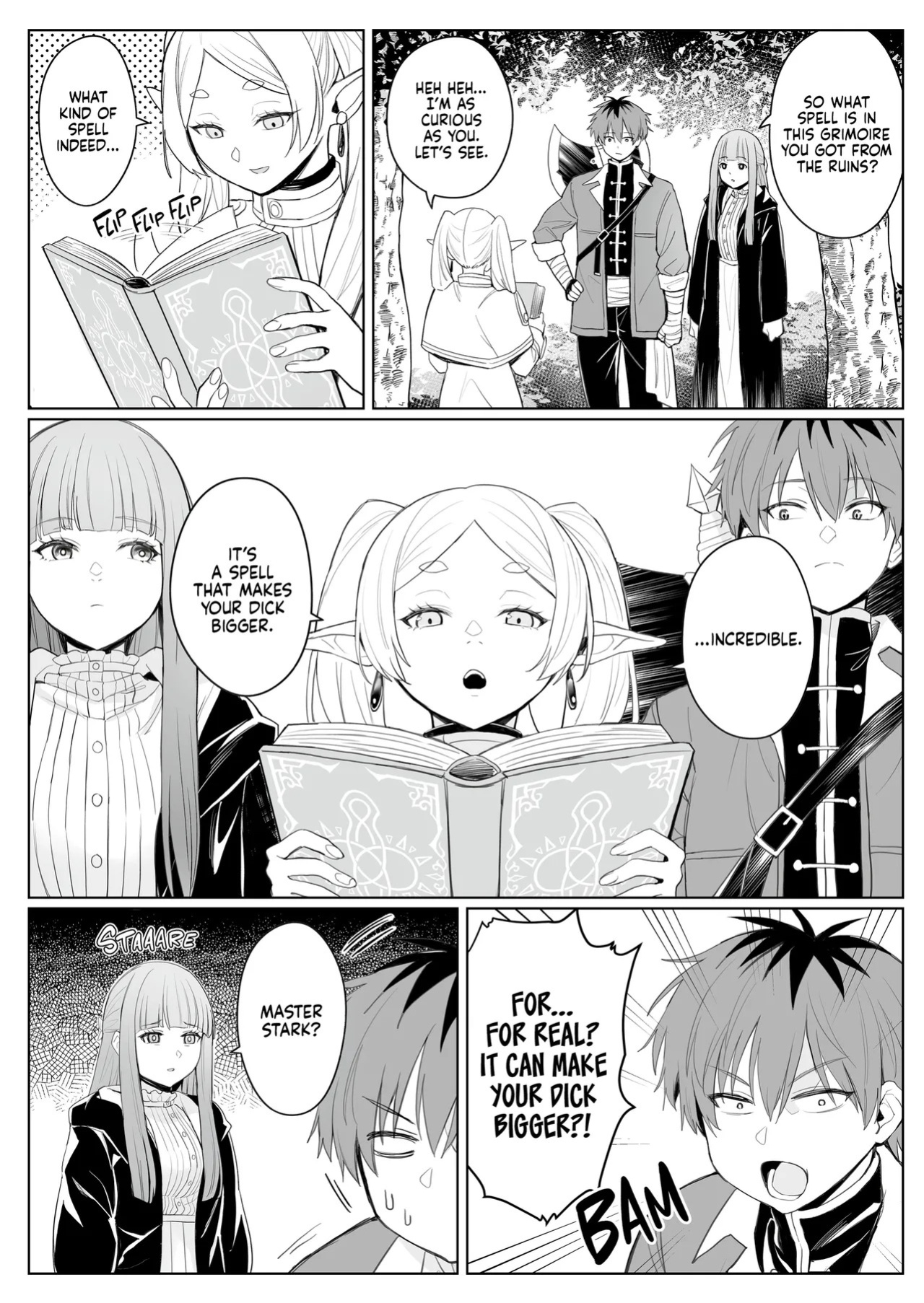 [COMEX (Zhen Lu)] Chinchin ga Ookiku Naru Mahou | A Spell That Makes Your Dick Bigger (Sousou no Frieren) [English] [J18] [Decensored] [Digital]