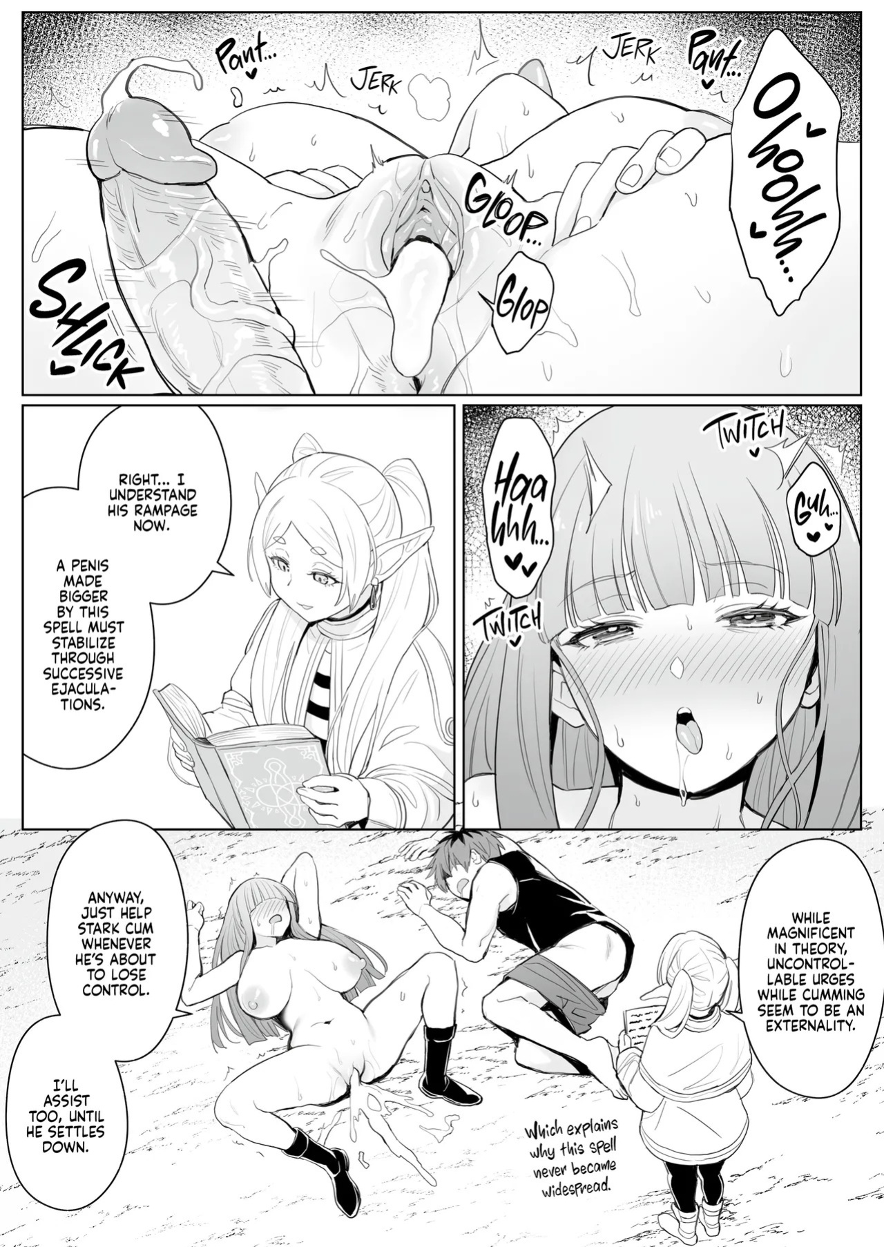 [COMEX (Zhen Lu)] Chinchin ga Ookiku Naru Mahou | A Spell That Makes Your Dick Bigger (Sousou no Frieren) [English] [J18] [Decensored] [Digital]