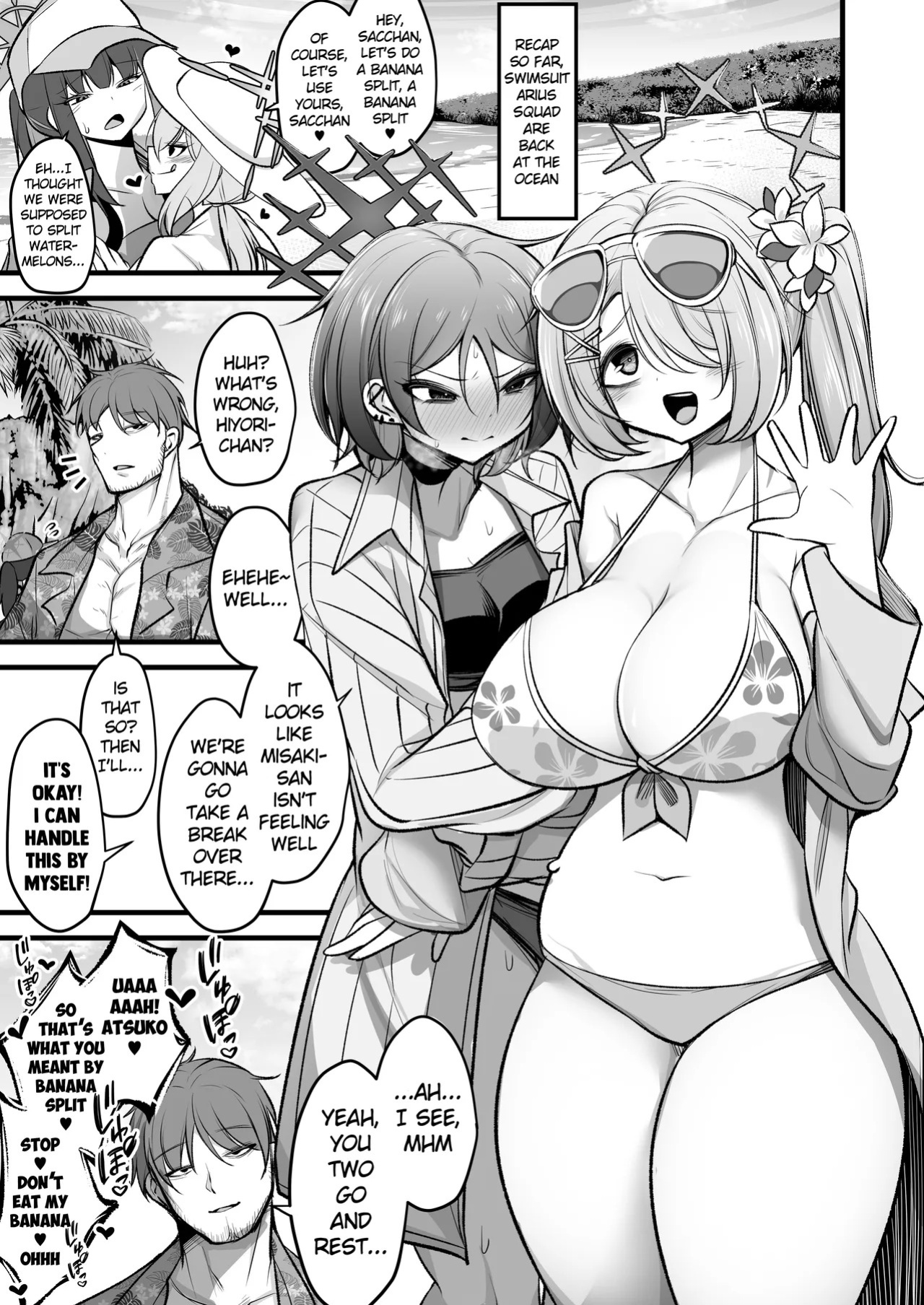[Akagai (Mine Thrower)] Do-S Hiyori VS Futa-chin Misaki-chan (Blue Archive) [English] [Digital]