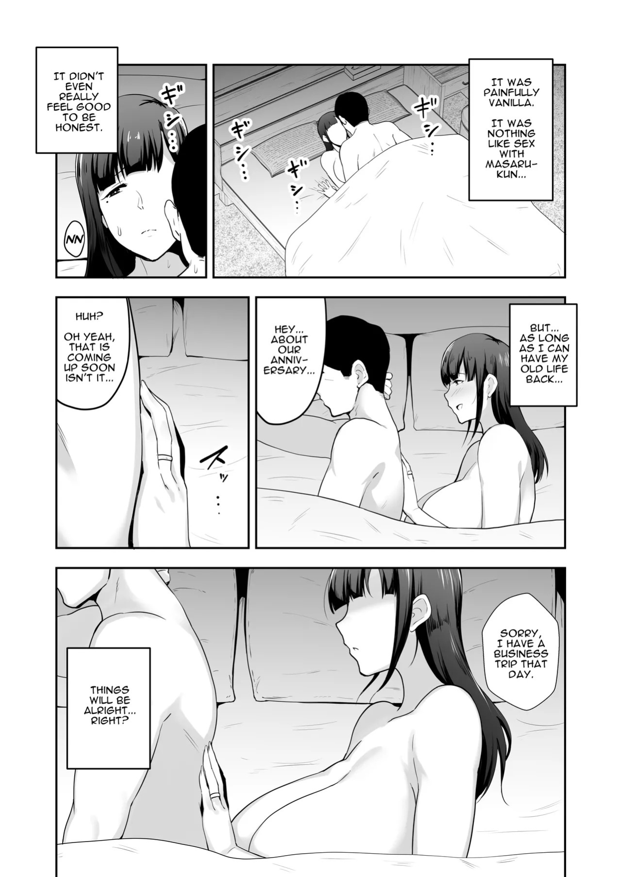 [Golden Bazooka (Gagarin Kichi)] Proper Housewife with big tits | Netorareta Bakunyuu Seiso Zuma Hitomi -Oikko ni Torotoro ni Tokasaremashita- (English)