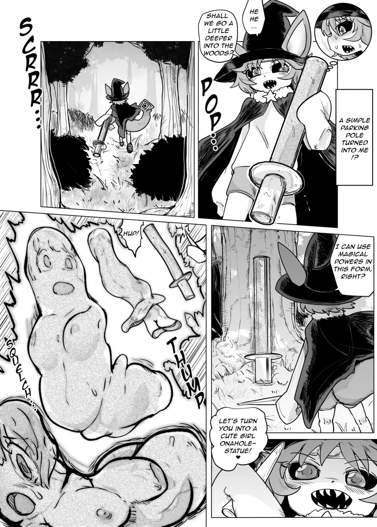[Goma] Manga where people are turned into objects, onaholes or get petrified. [English]