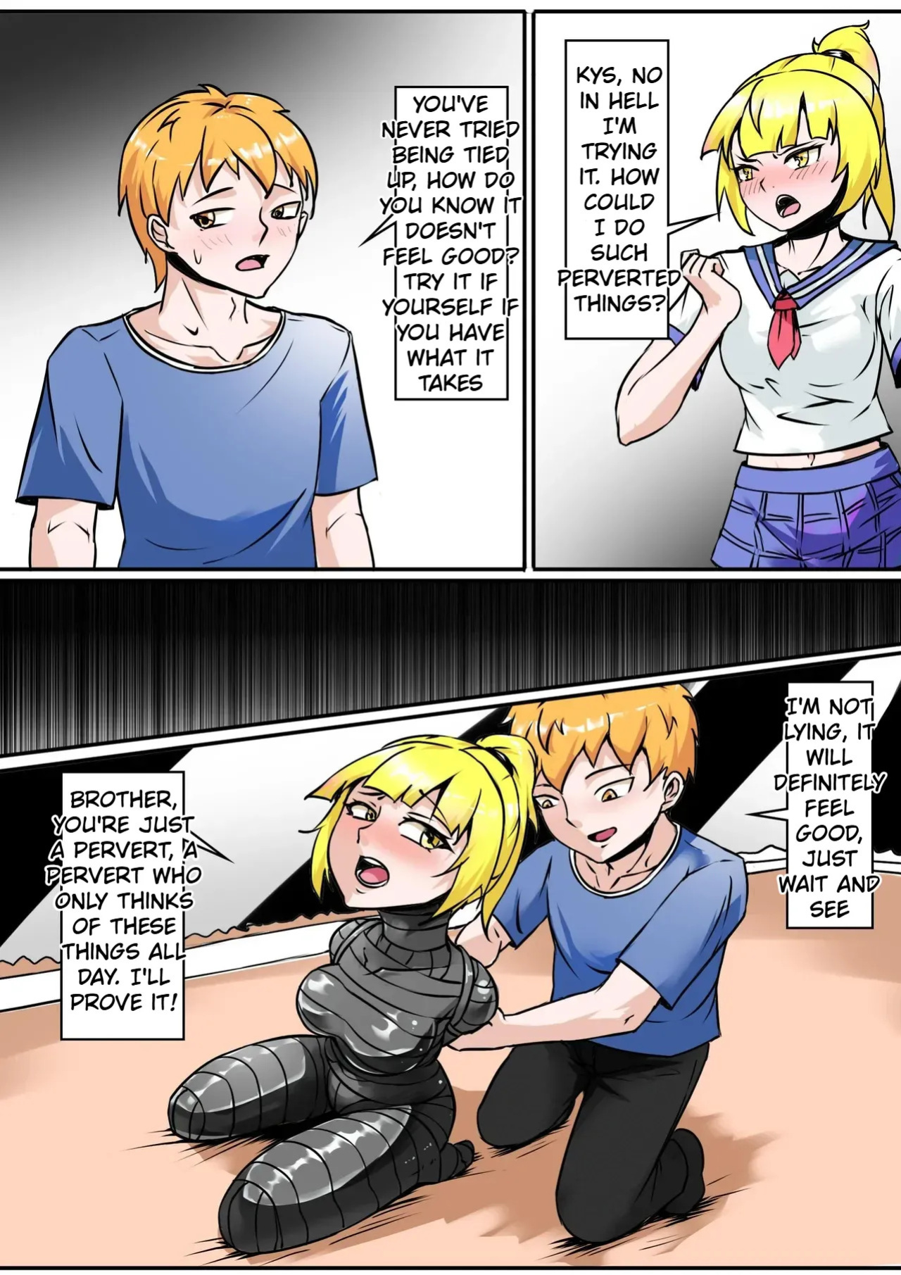 The little sister that can't resist